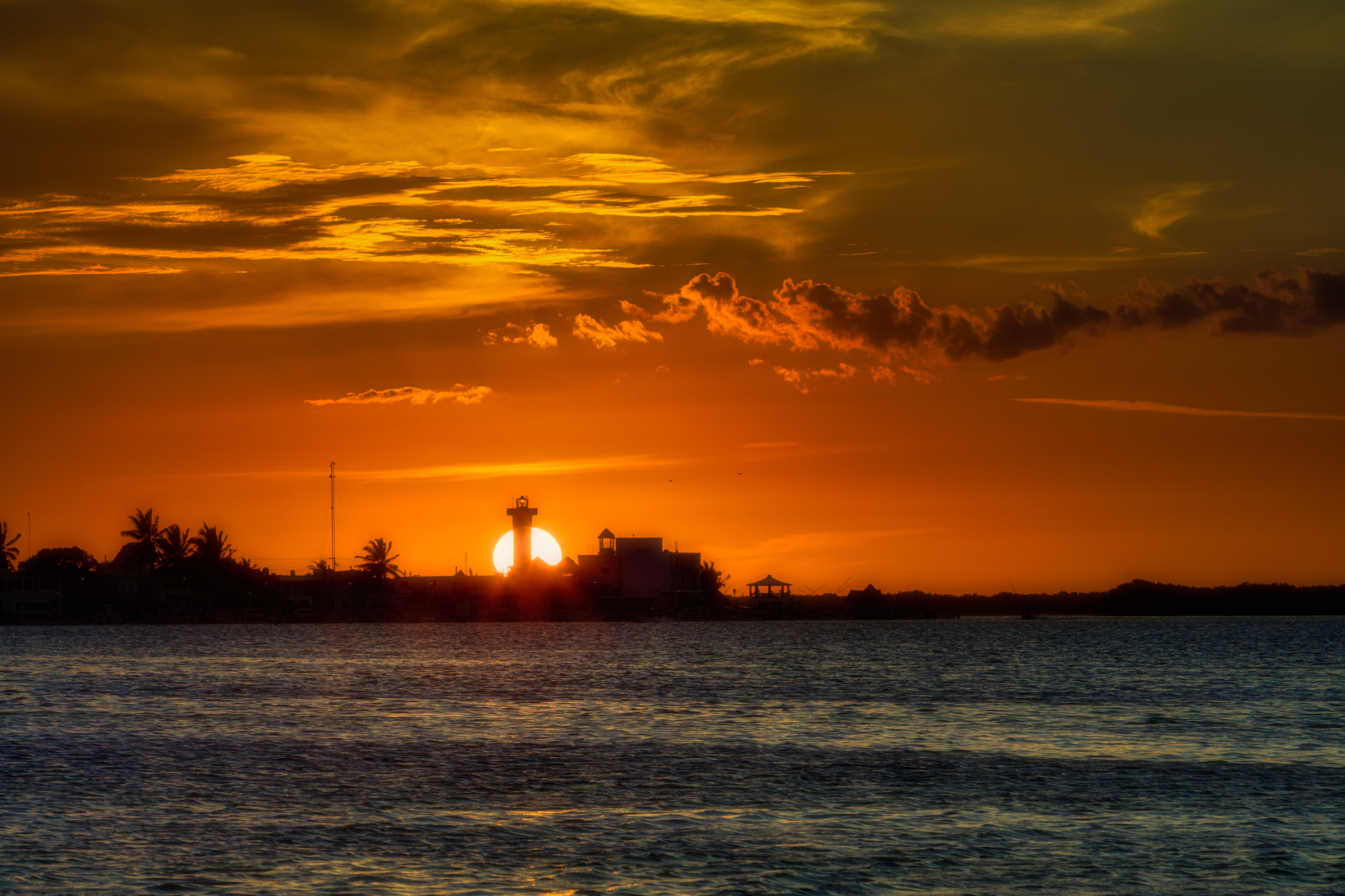 The lighthouse and the sun