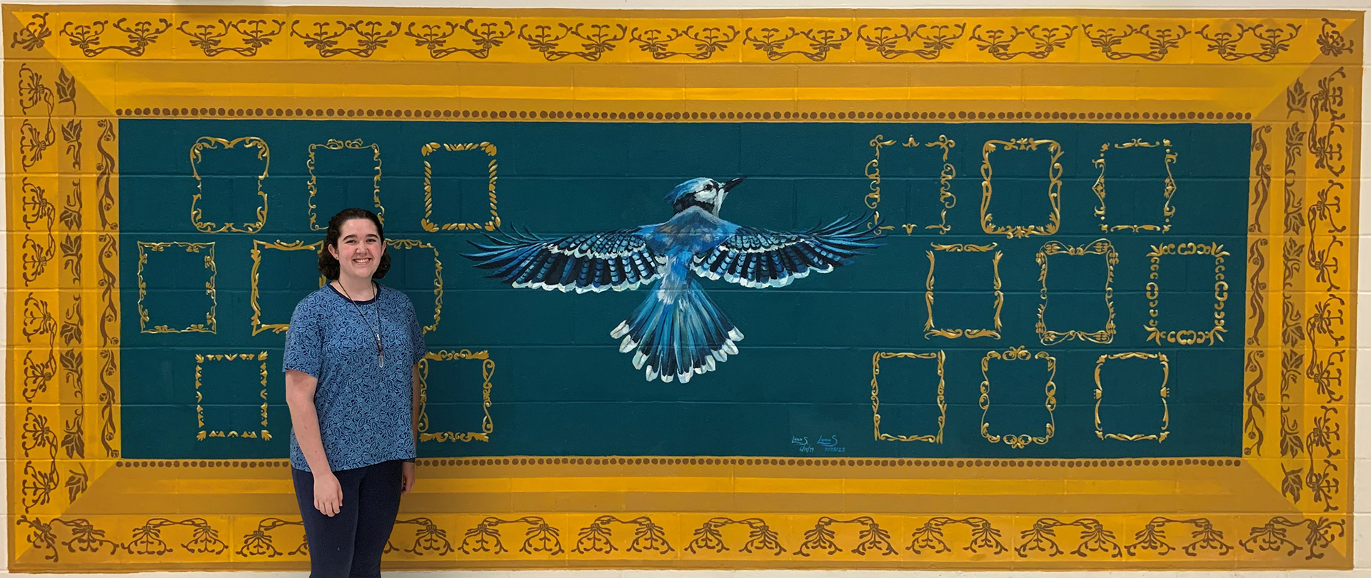 Pennington Traditional School mural, August 2022