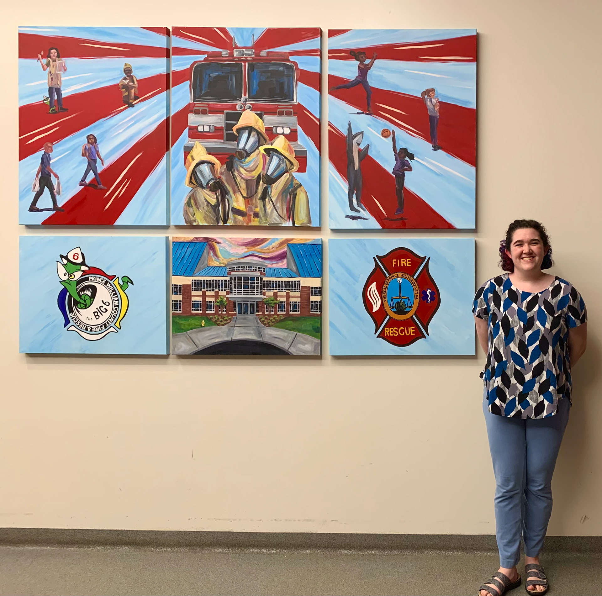 Cole's Firehouse mural, June 2021