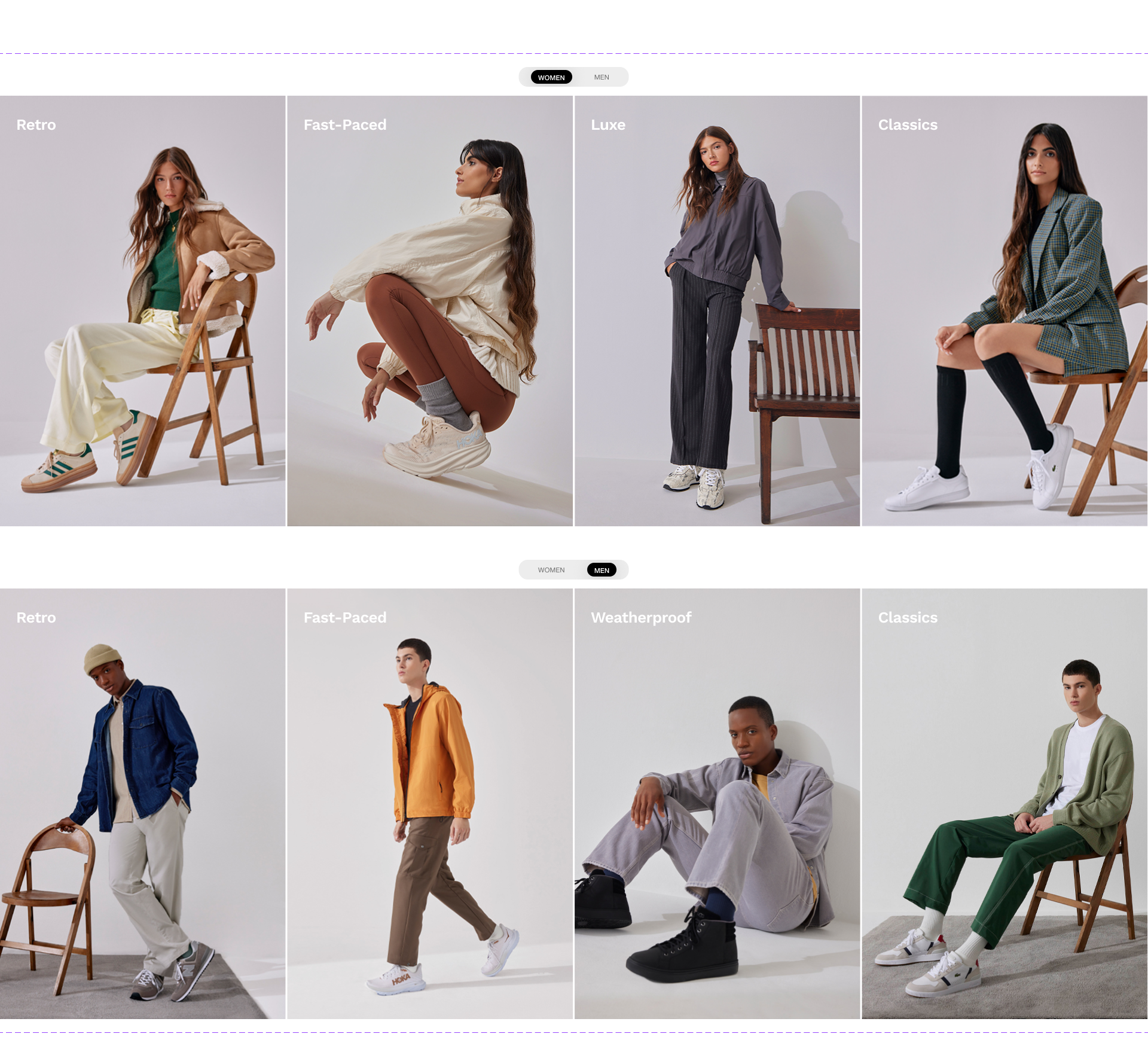 Sneaker Edit Landing Page