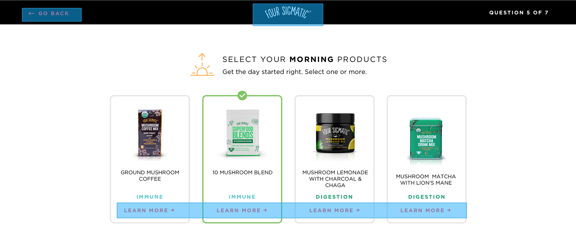 Four Sigmatic membership quiz question