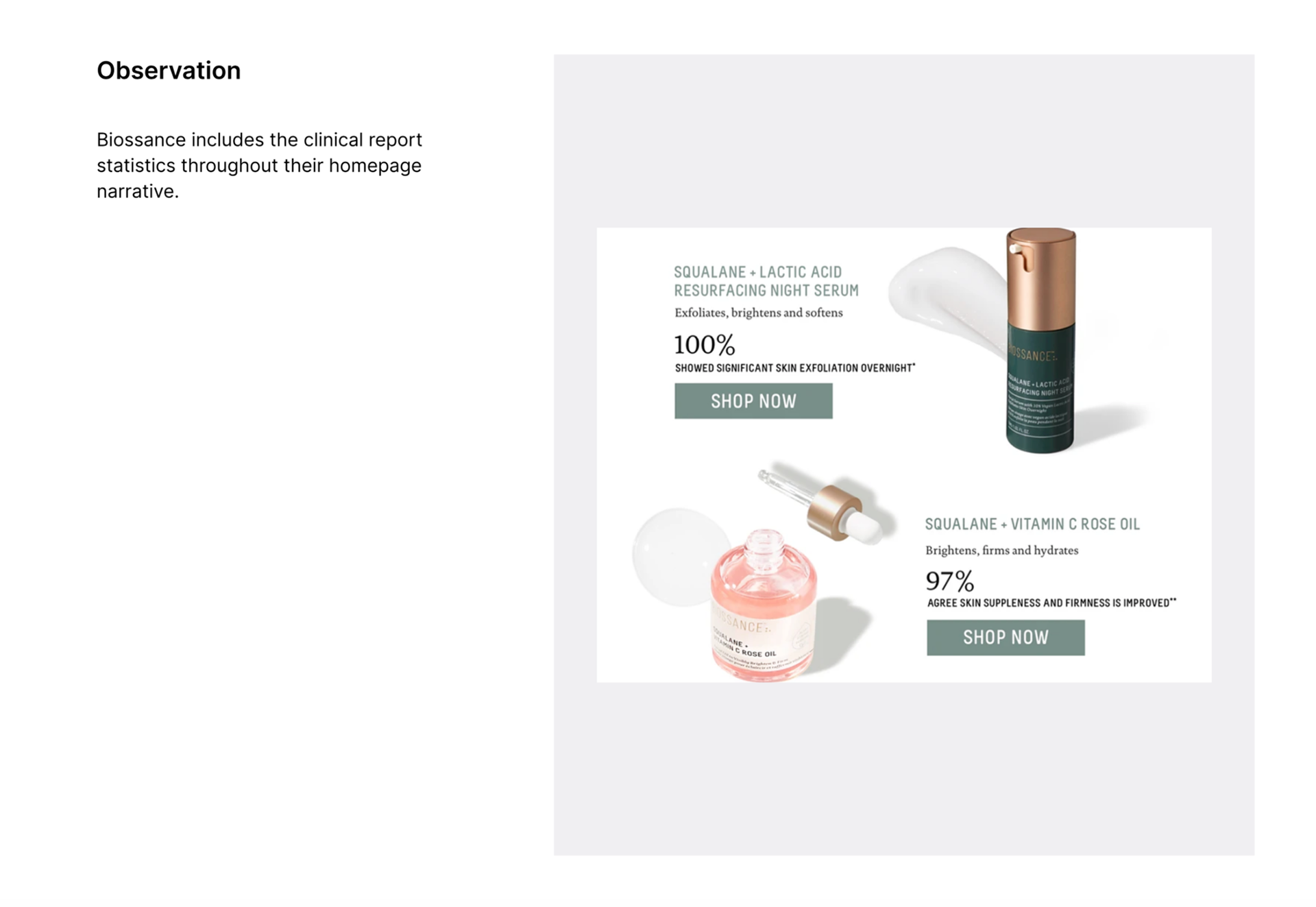 True Botanicals Competitive Analysis Observation