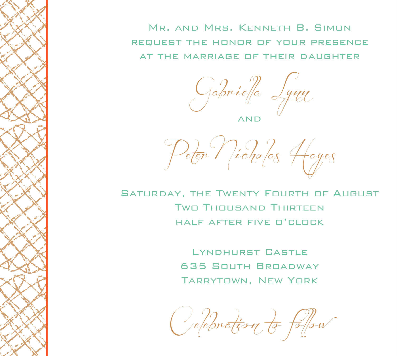 Wind Catcher Wedding Invitation