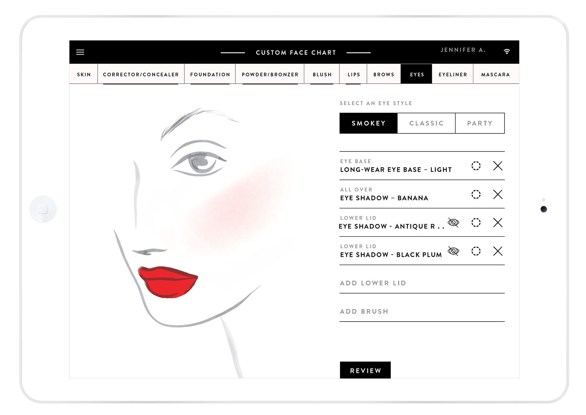 In Store Tablet Design Bobbi Brown