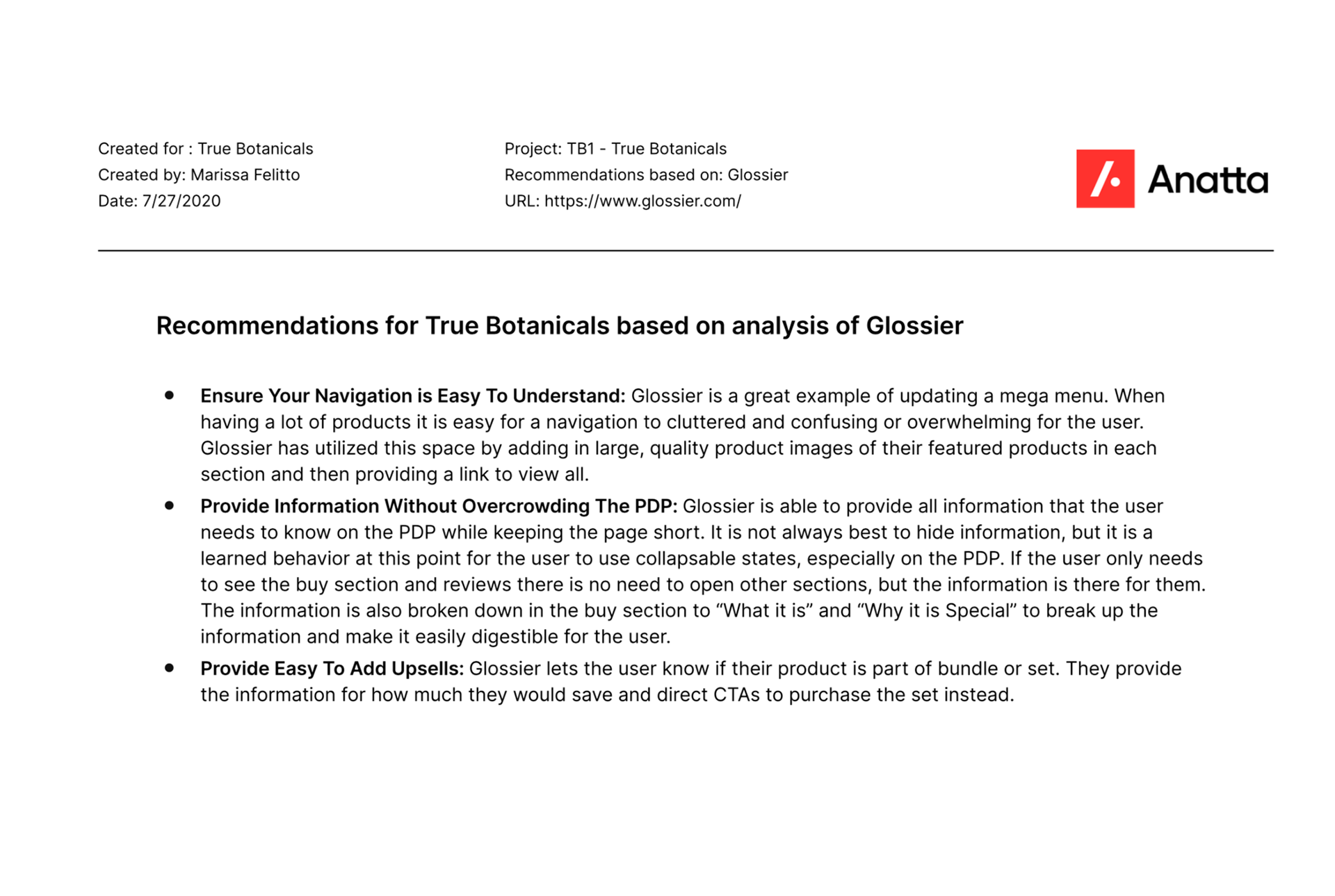 True Botanicals Competitive Analysis Recommendations