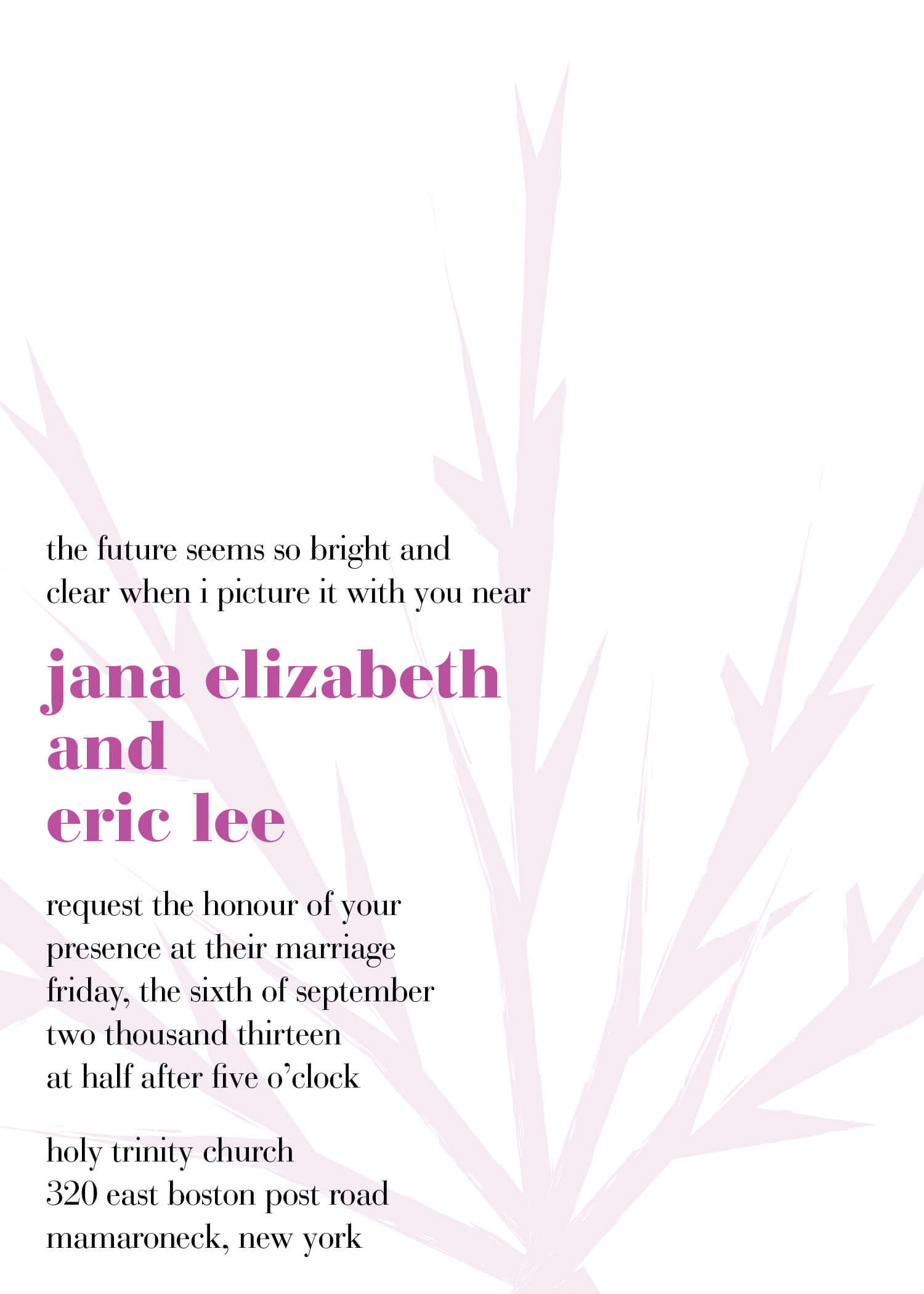 Modern Wedding Invitation