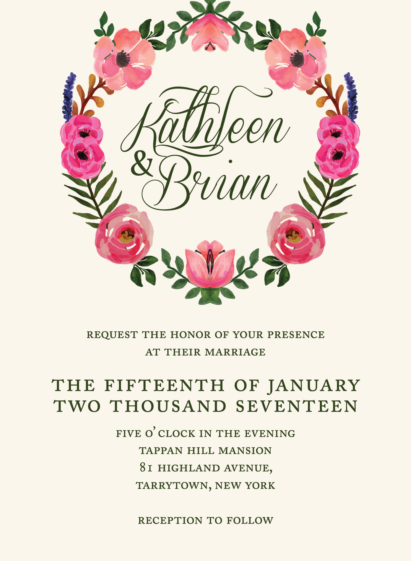 Floral Wedding Invitation