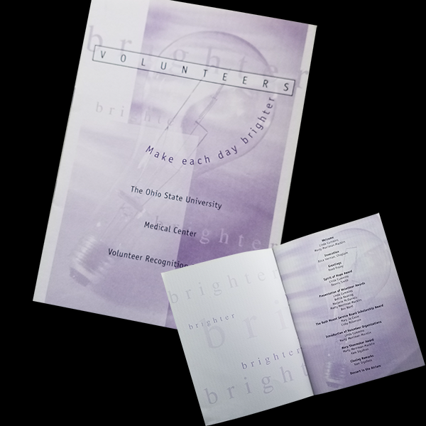 Volunteer event booklet