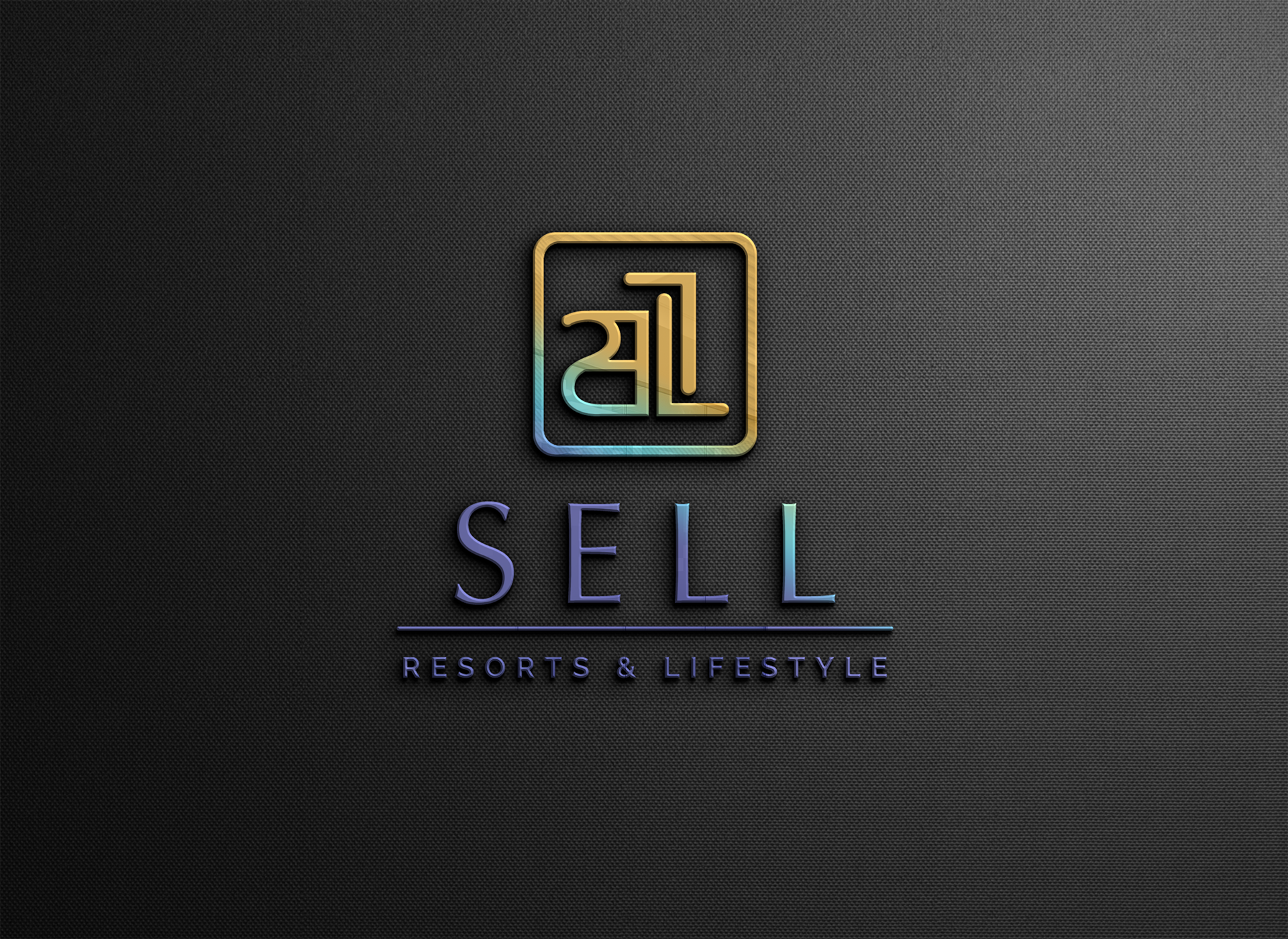Logo design, SELL Resorts and lifestyle logo
