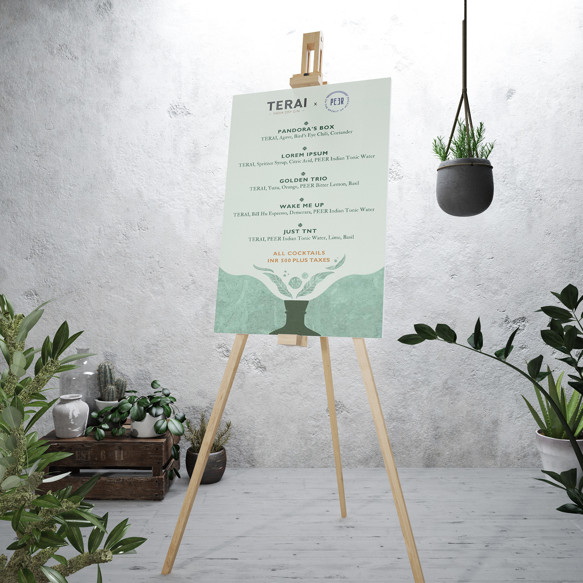 TERAI Menu for India Design Week