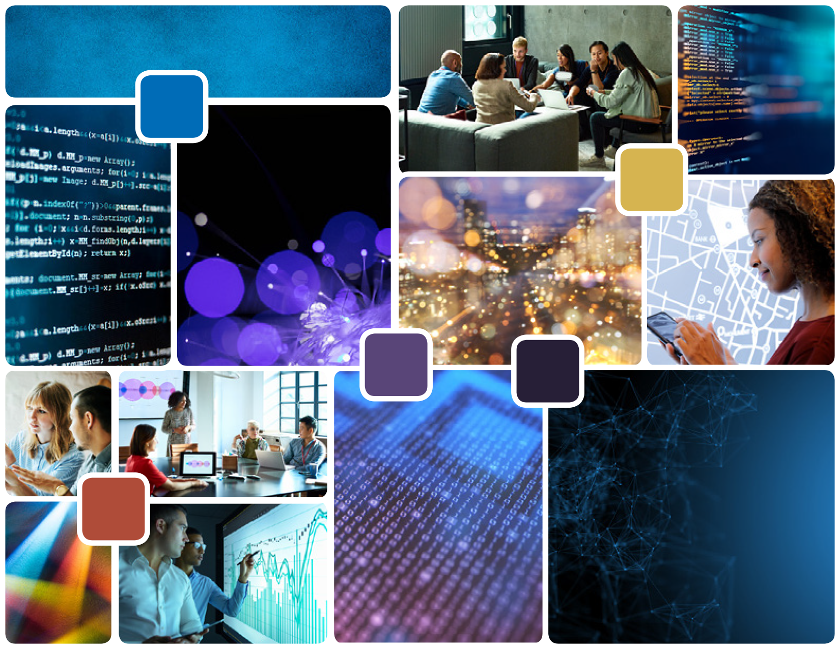 Concept and Art Direction: Mood board for SBIT Identity