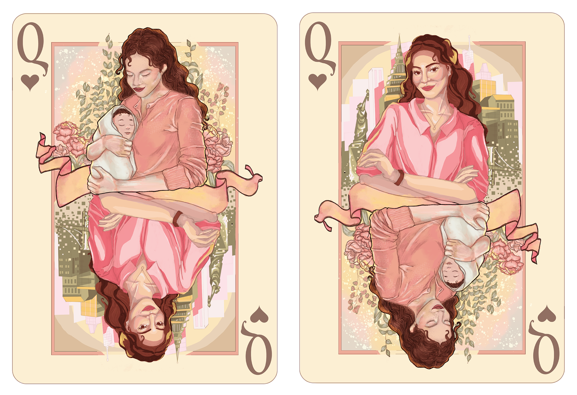 Queen card concept art