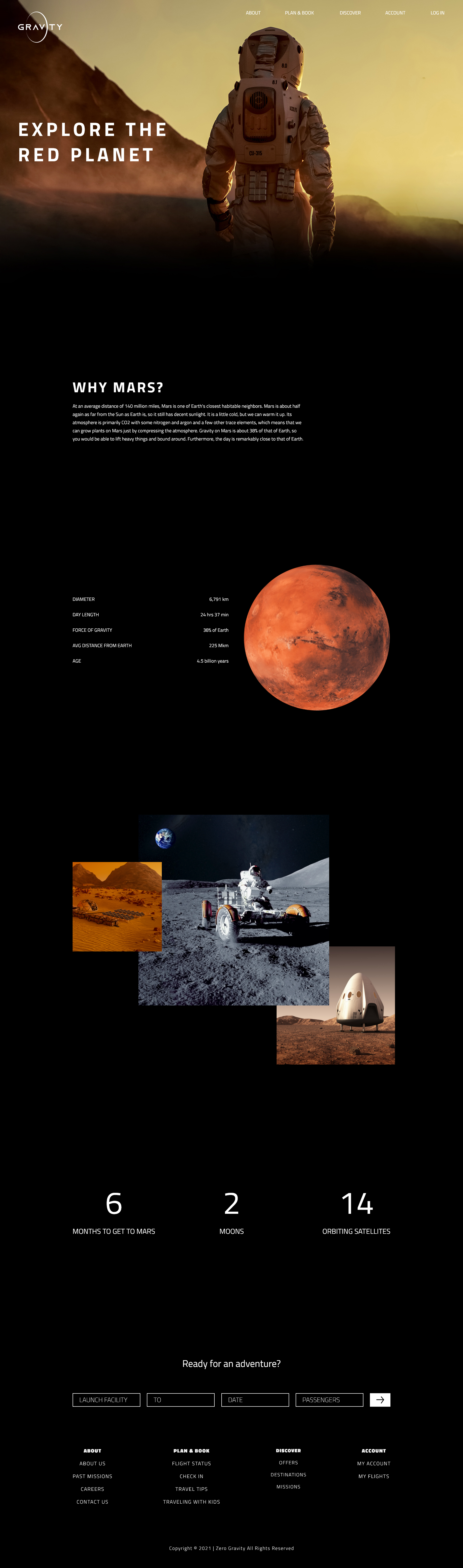 Travel to Mars Page