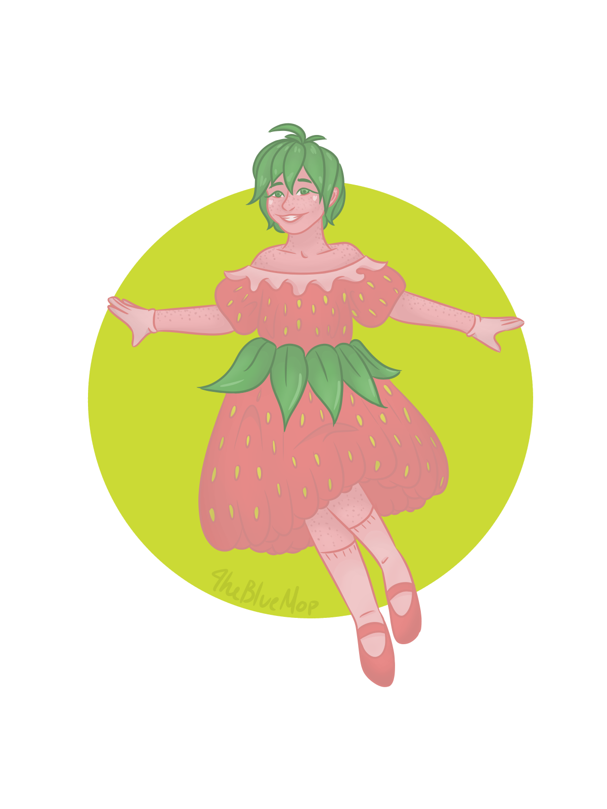 Strawberry Girl, 2018, Medibang Paint Pro