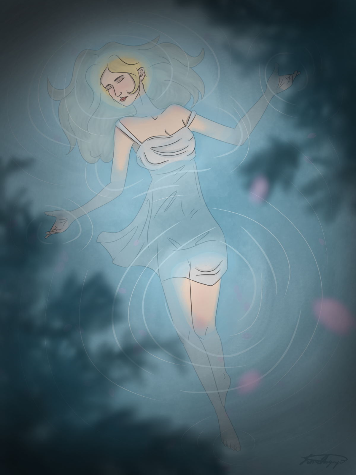 Serenity in Isolation, 2019, Medibang Paint Pro