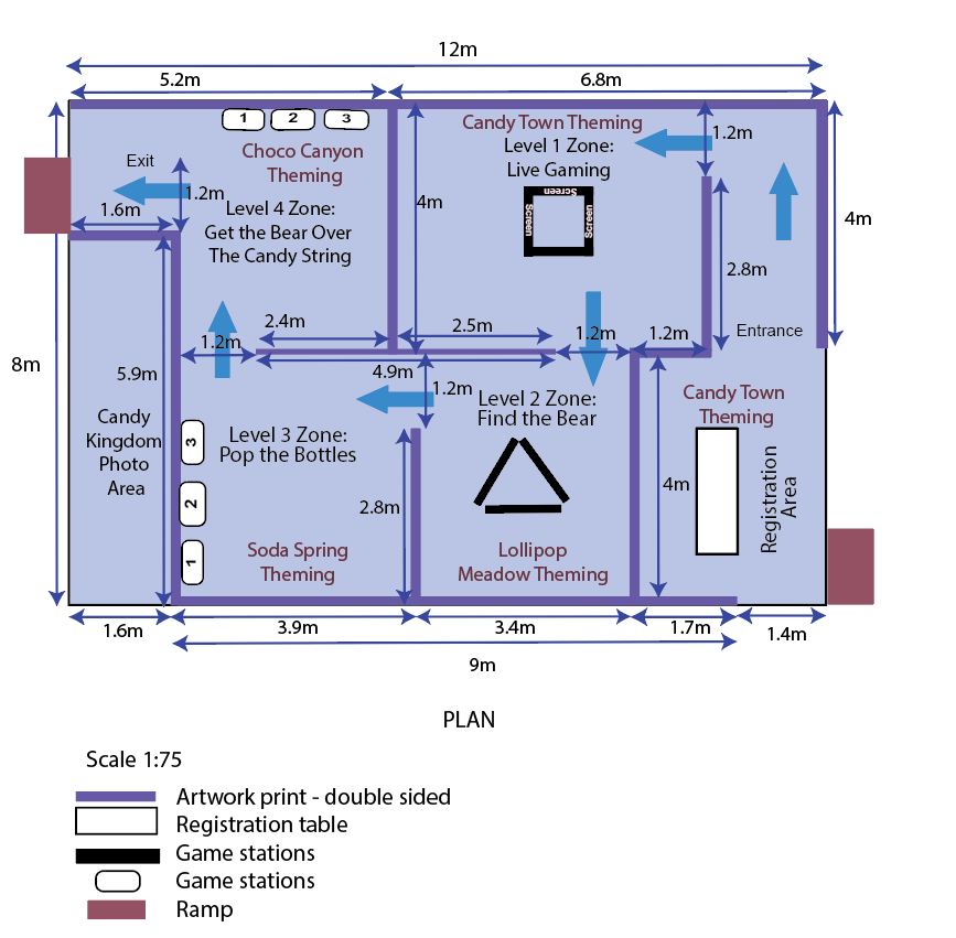 Layout plan for activity centre