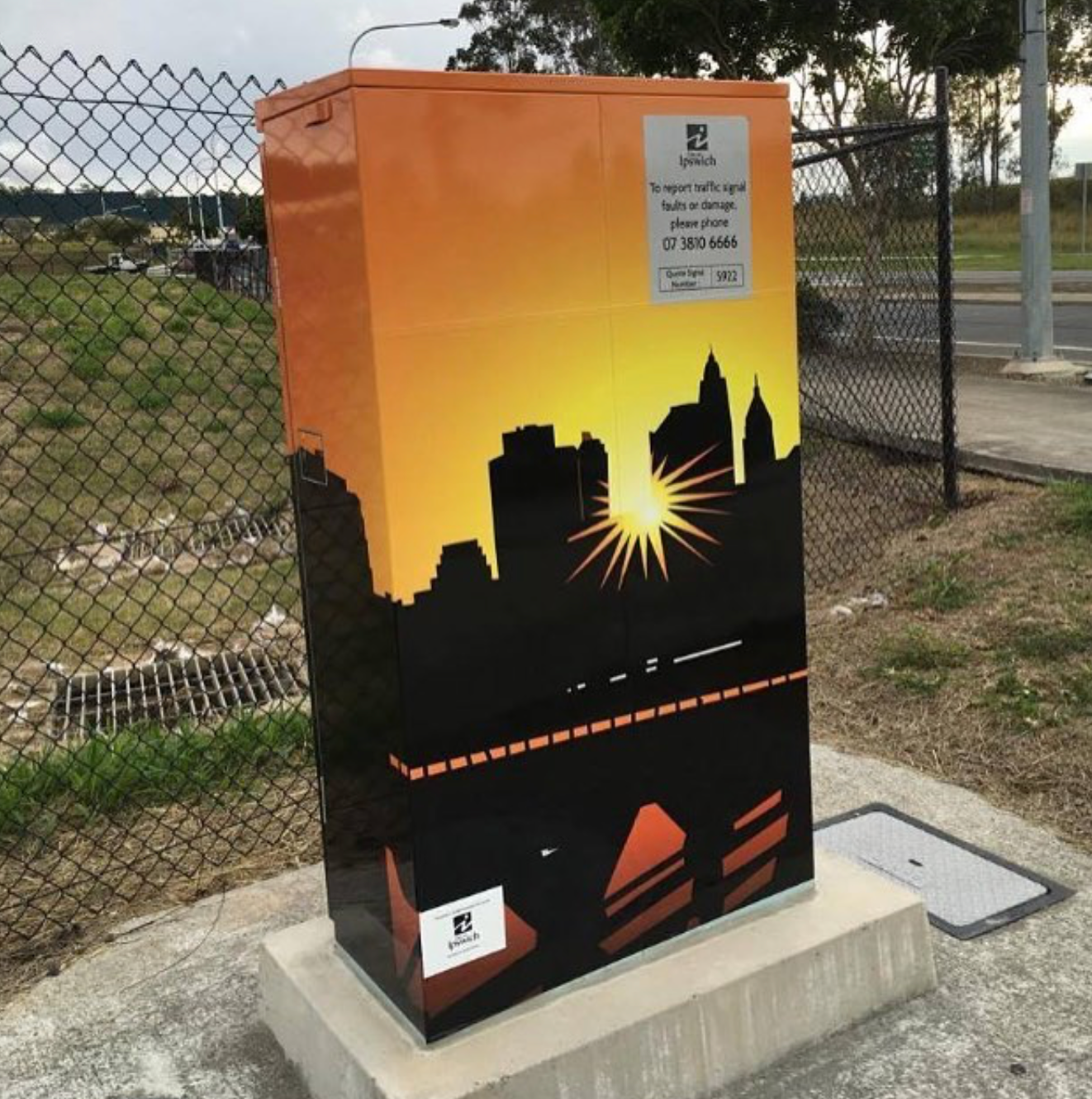 Traffic signal box, Springfield, 2016
