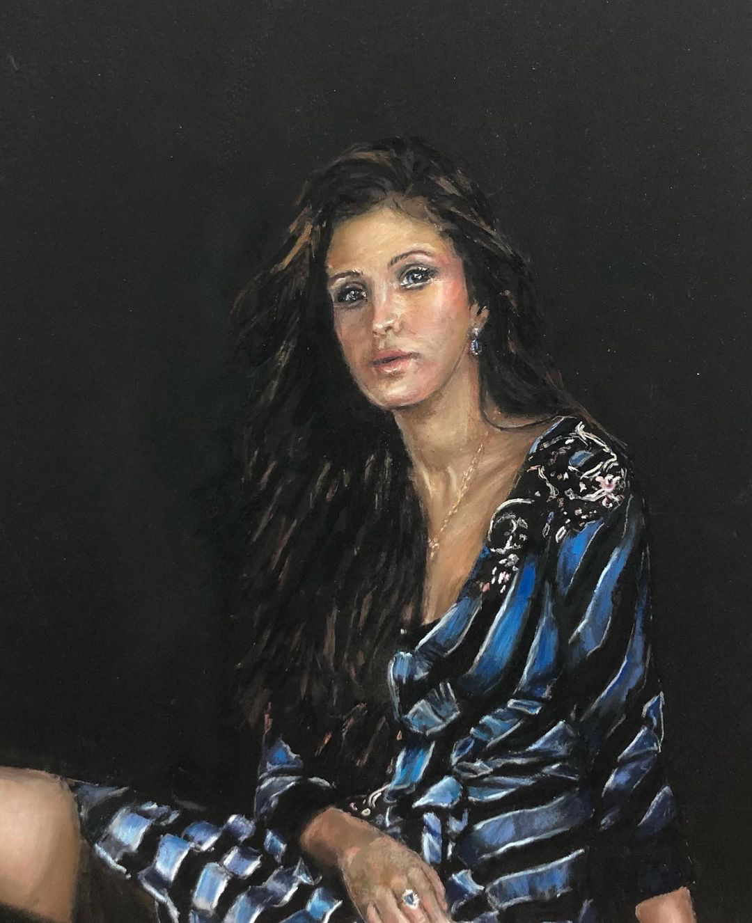 Blue Stripe Dress, 2021