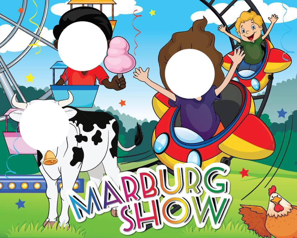 Face cut outs for Marburg Show, 2018
