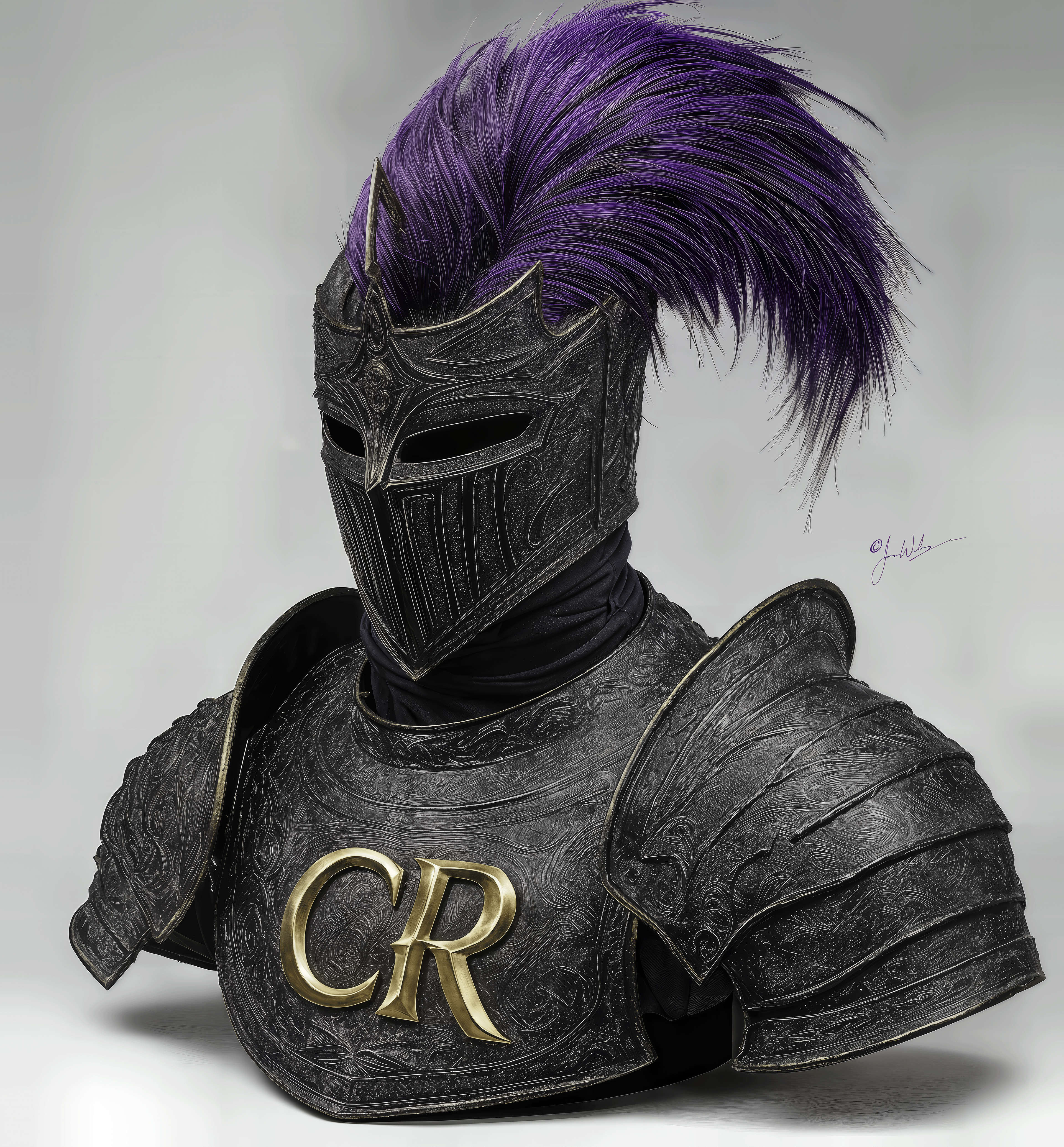 WD - Originals Base Concept of Upper armor of CR Raider - Intricate music symbology contemplated for next iteration