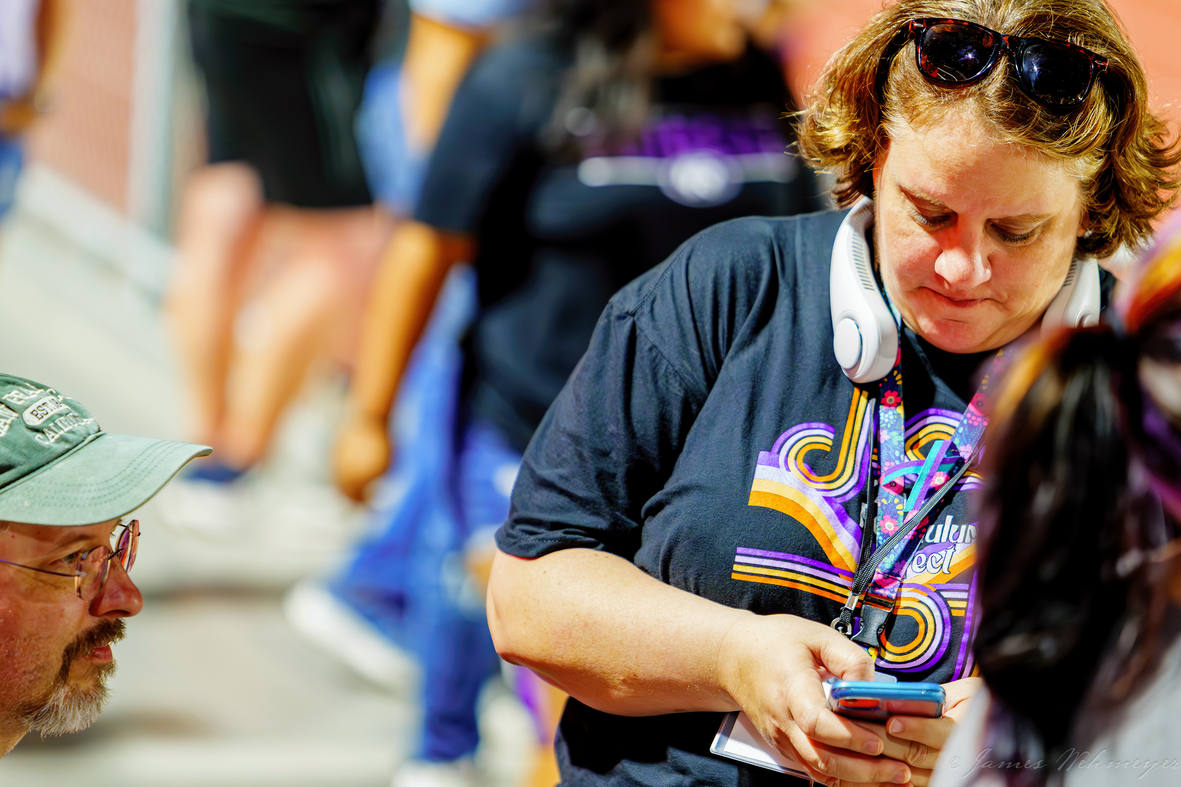 Actual footage of Angela managing upcoming TMC logistics and role coverage