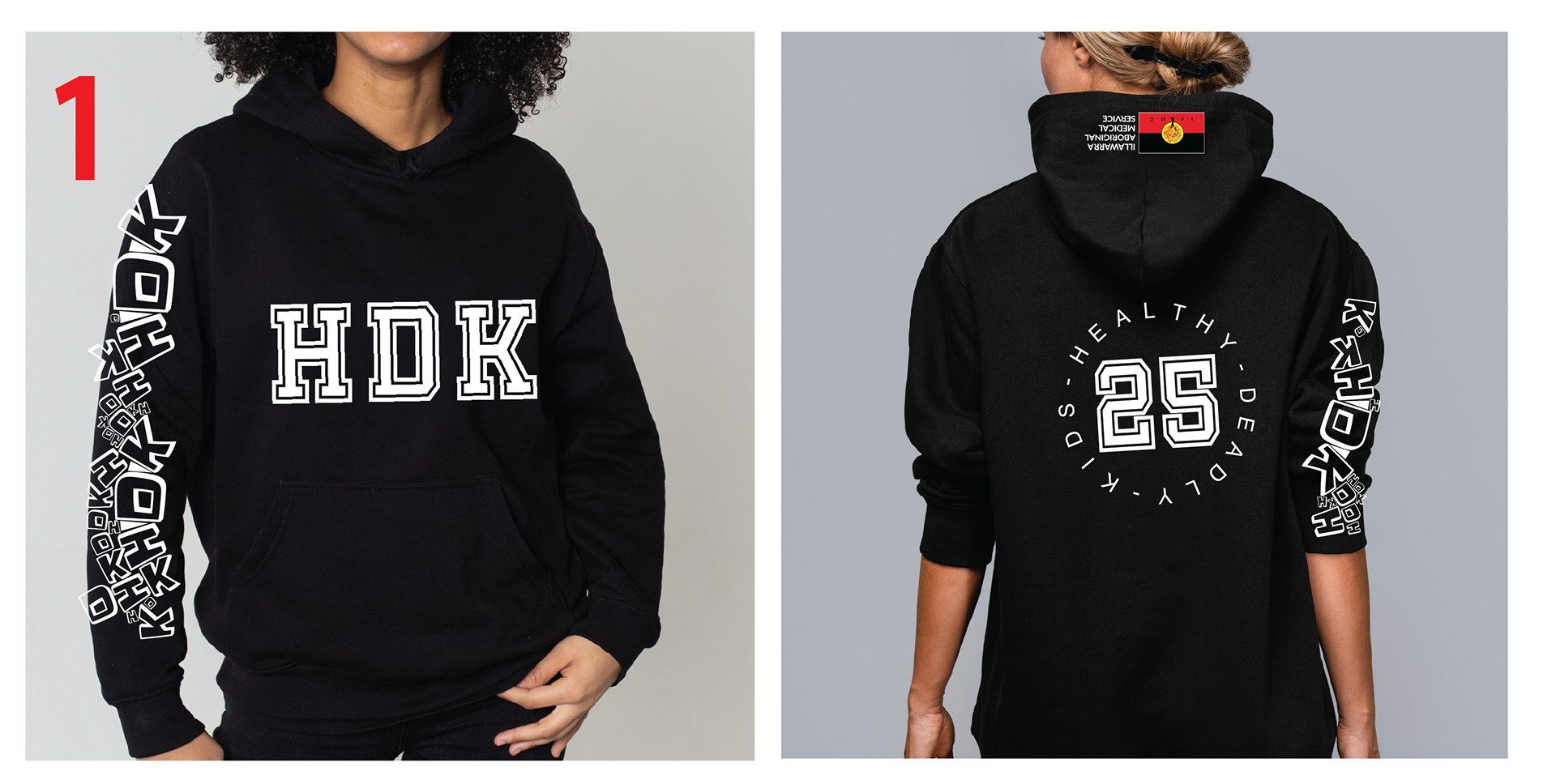 Hoodie Designs - HDK (Healthy Deadly Kids)