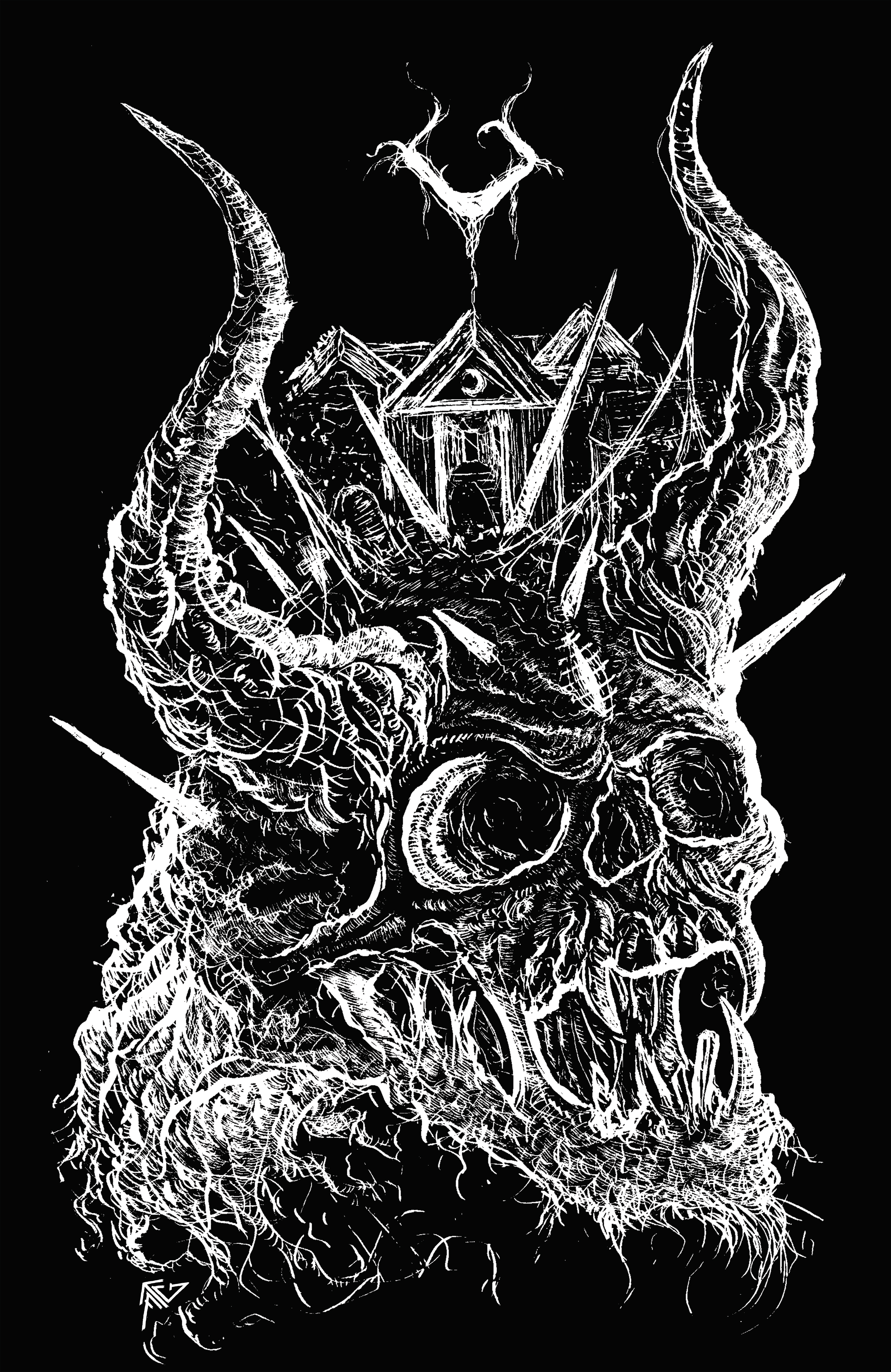 DEMON MAUSOLEUM white