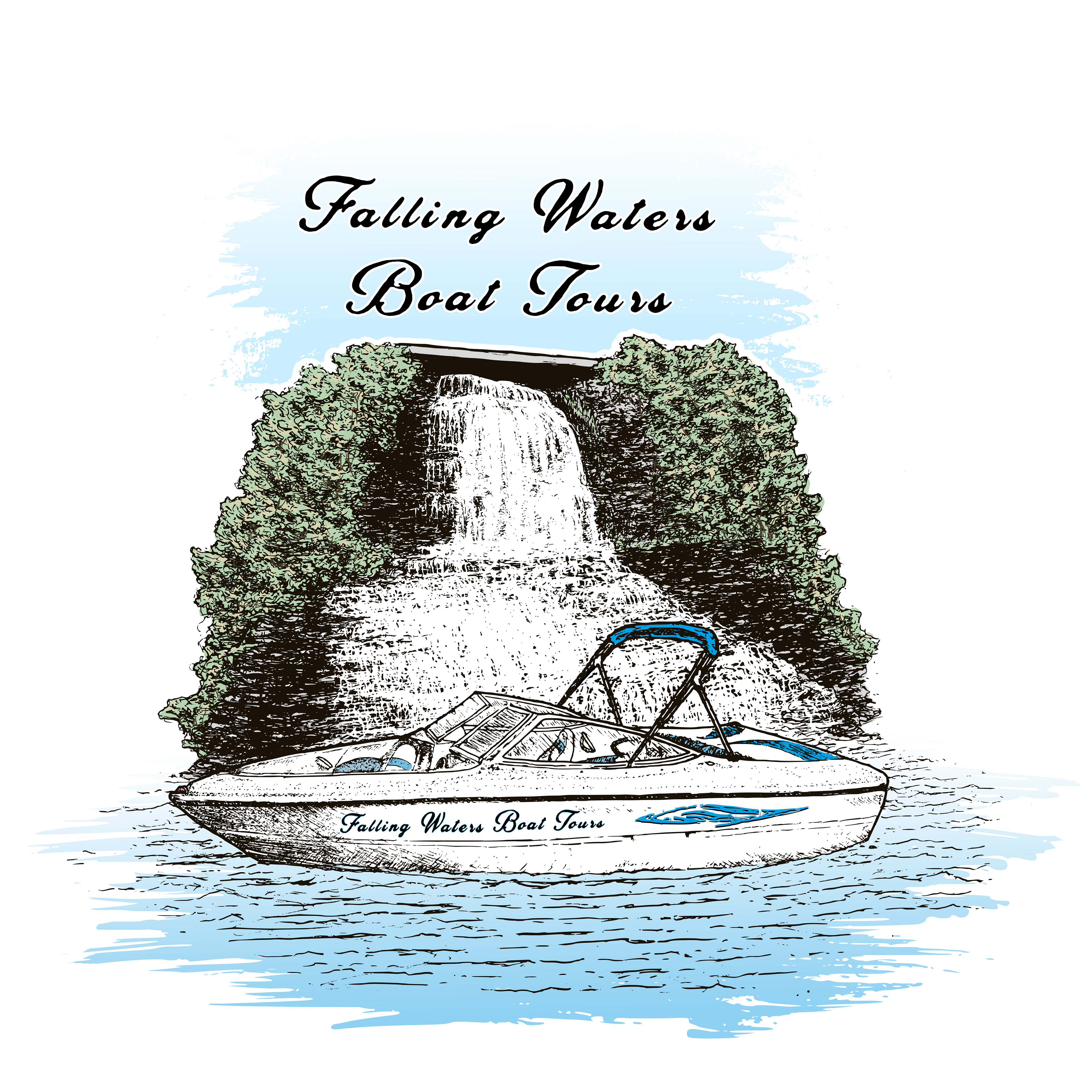 Illustration with straight text