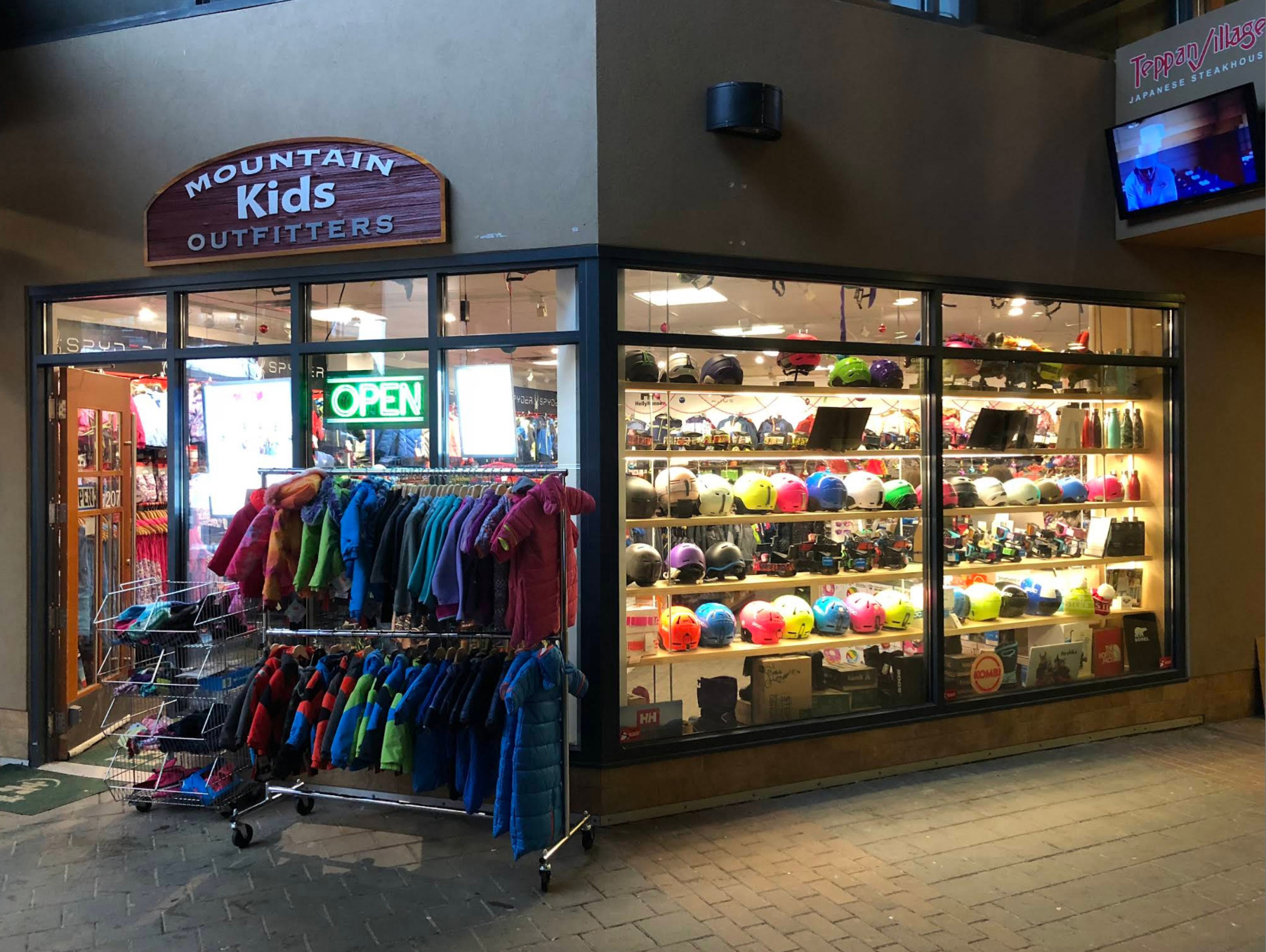 Store front in Whistler with old logo