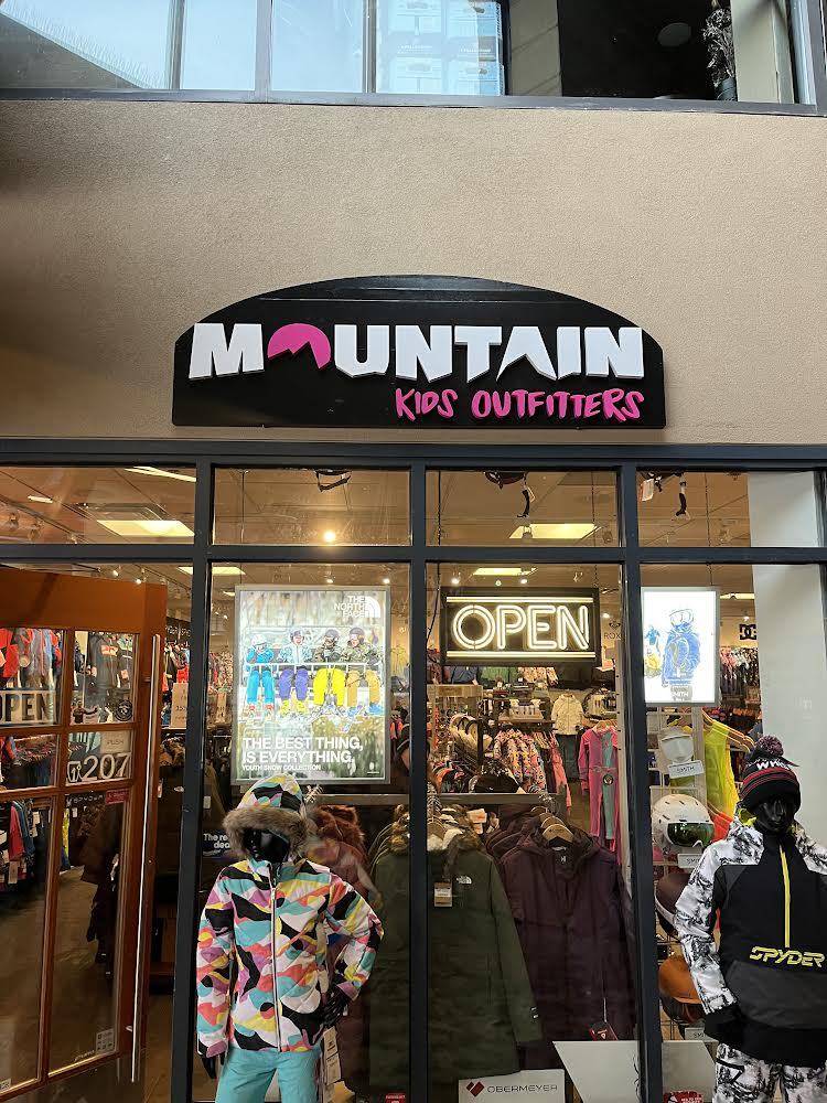 Store front in Whistler with new logo