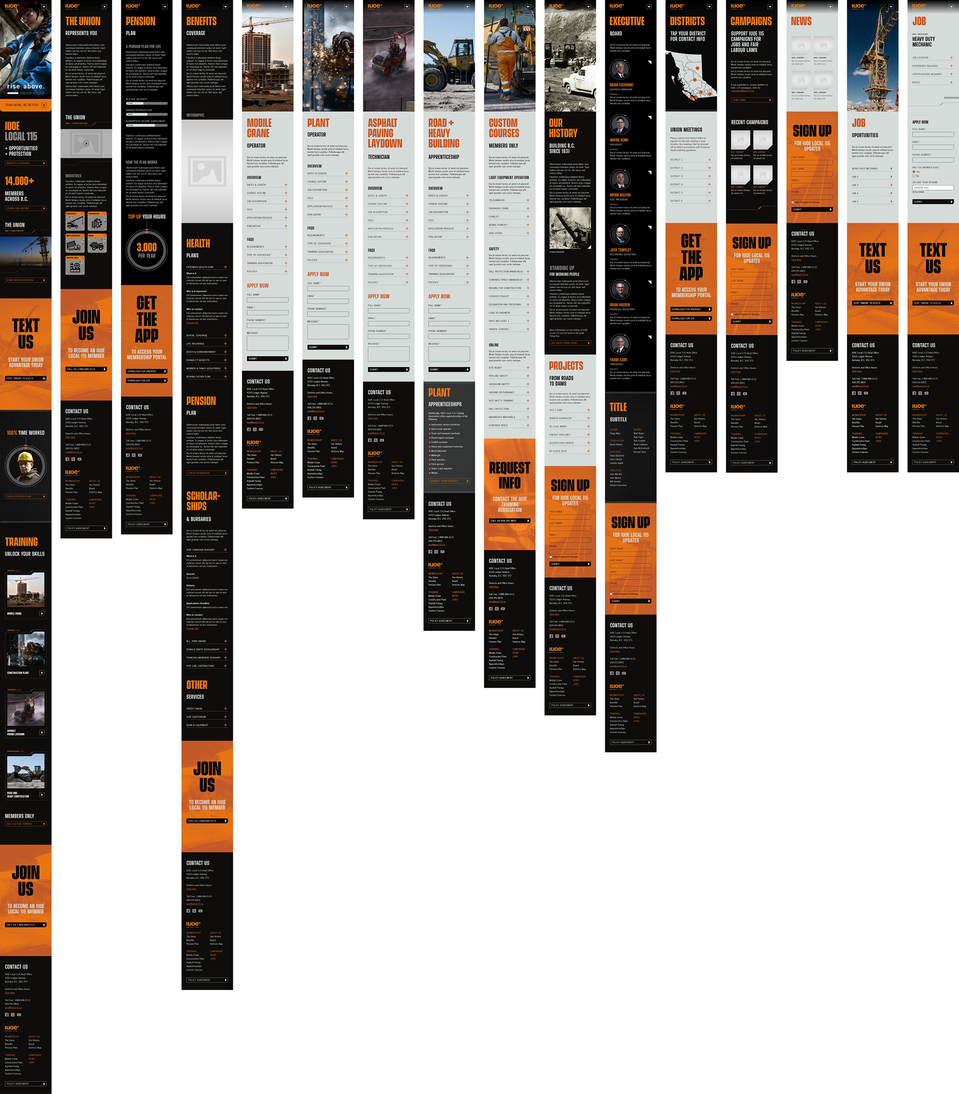 Approved artboards of the prototype (fourth submission)