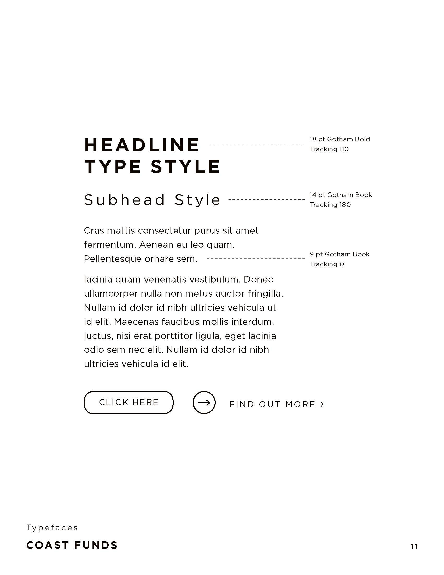 Coast Funds Styles Guide - Fonts