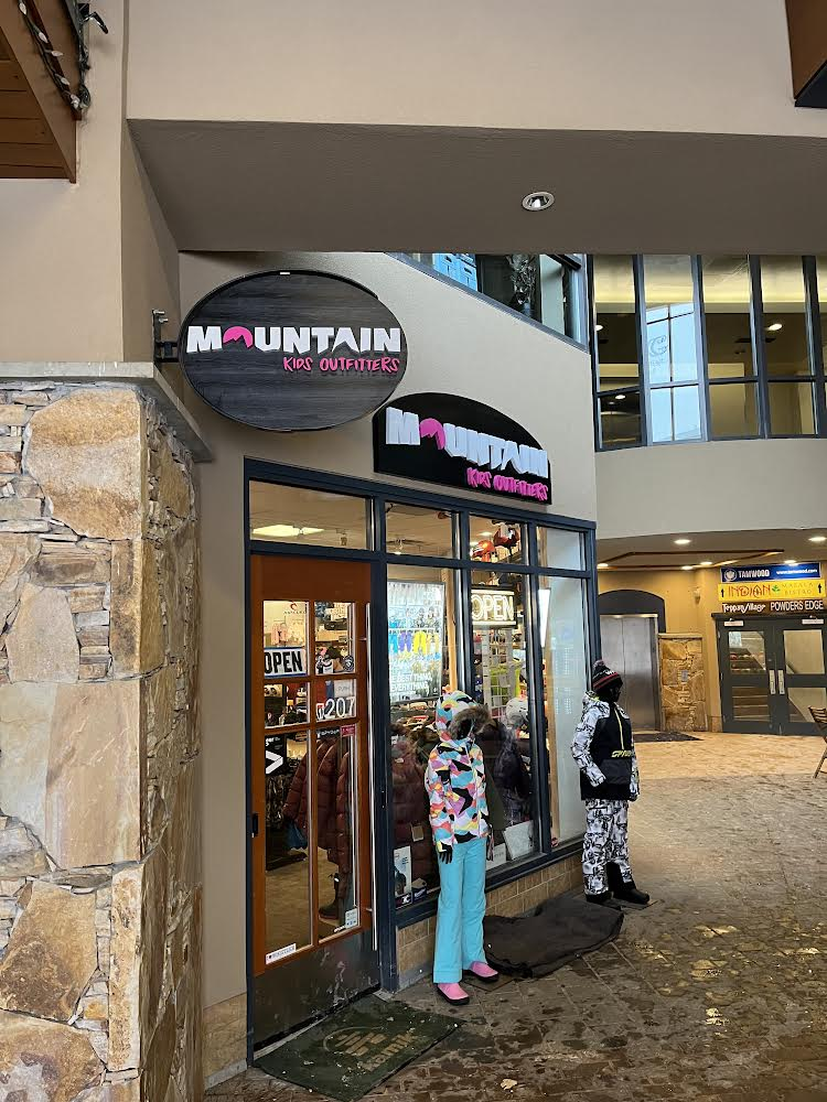 Store front in Whistler with new logo