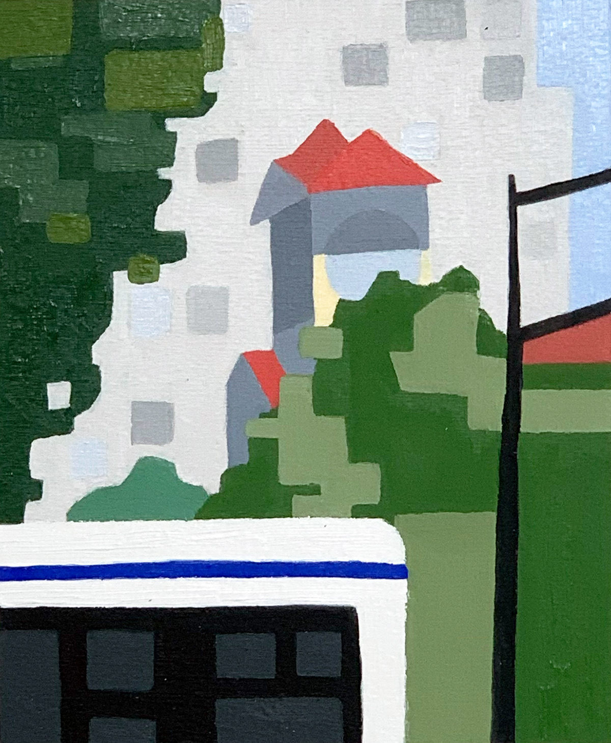 "Hokkaido", 2024,  5 x 6 in, Oil painting