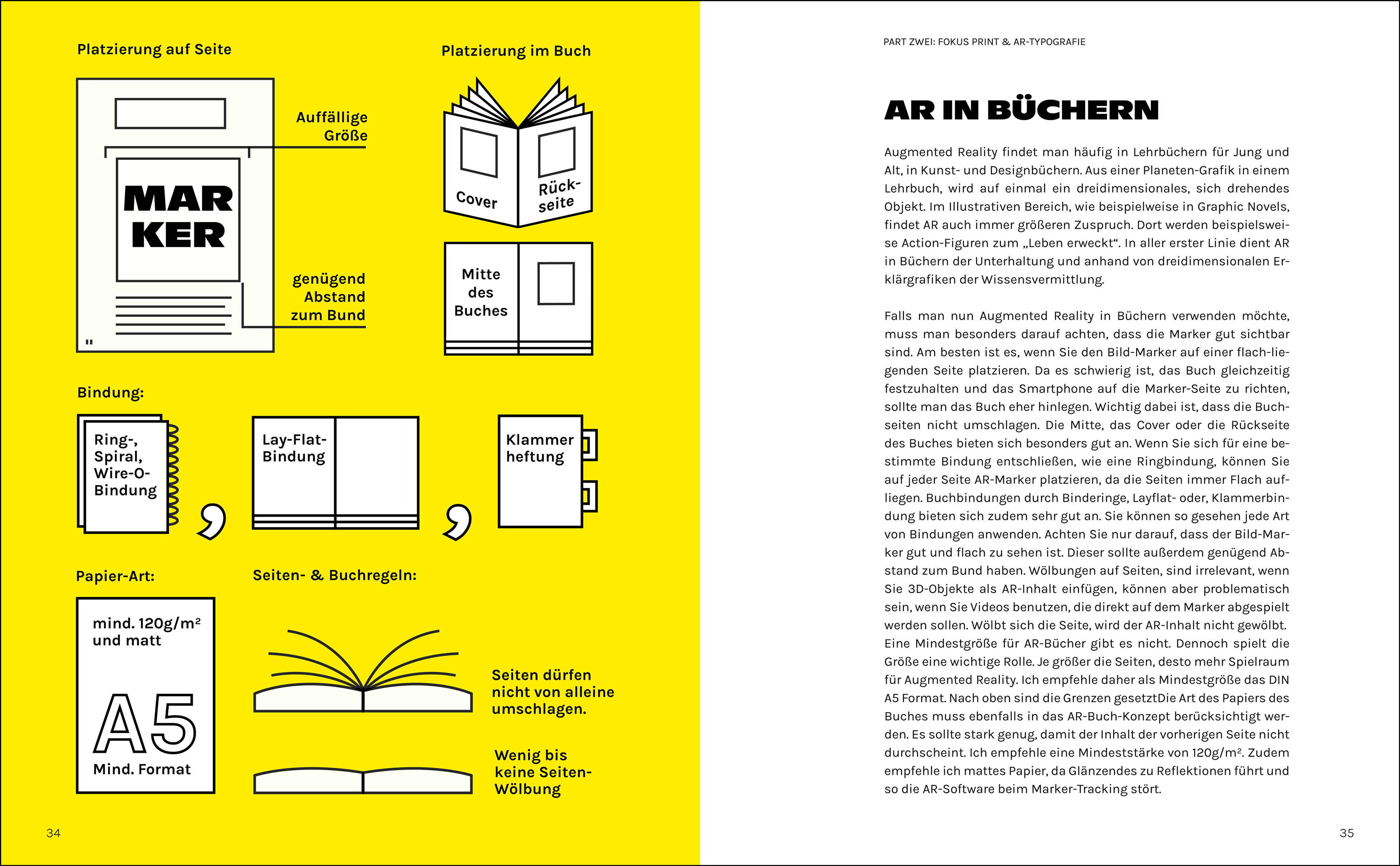 Was muss ich eigentlich bei der AR-Printgestaltung beachten? Diese Frage beantwortet diese Doppelseite.