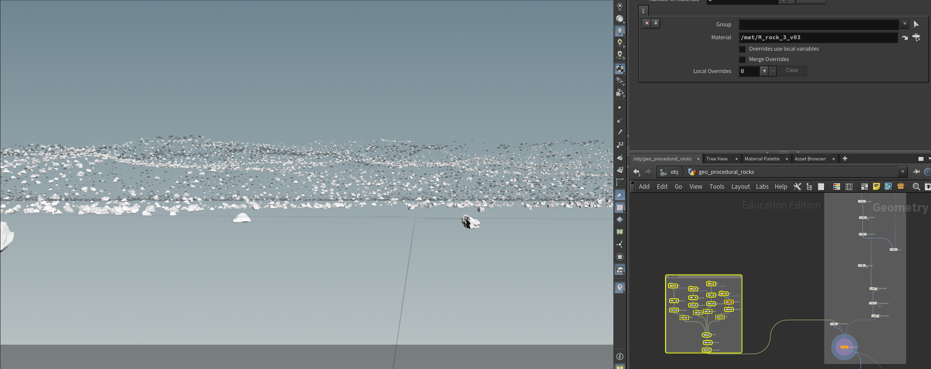 rock scatter to points