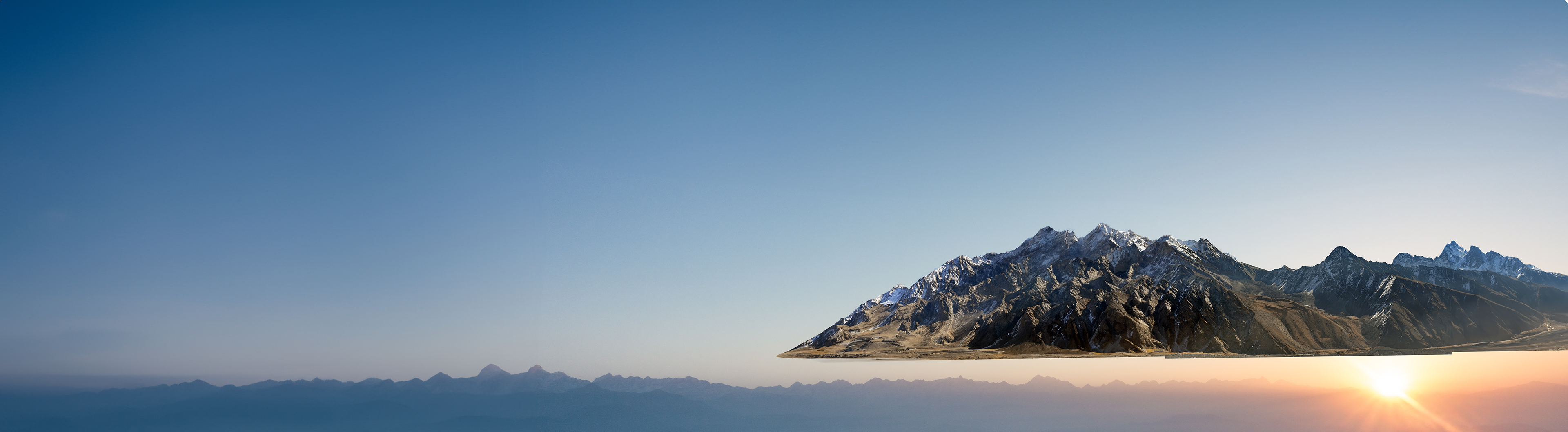 Sky + mountain