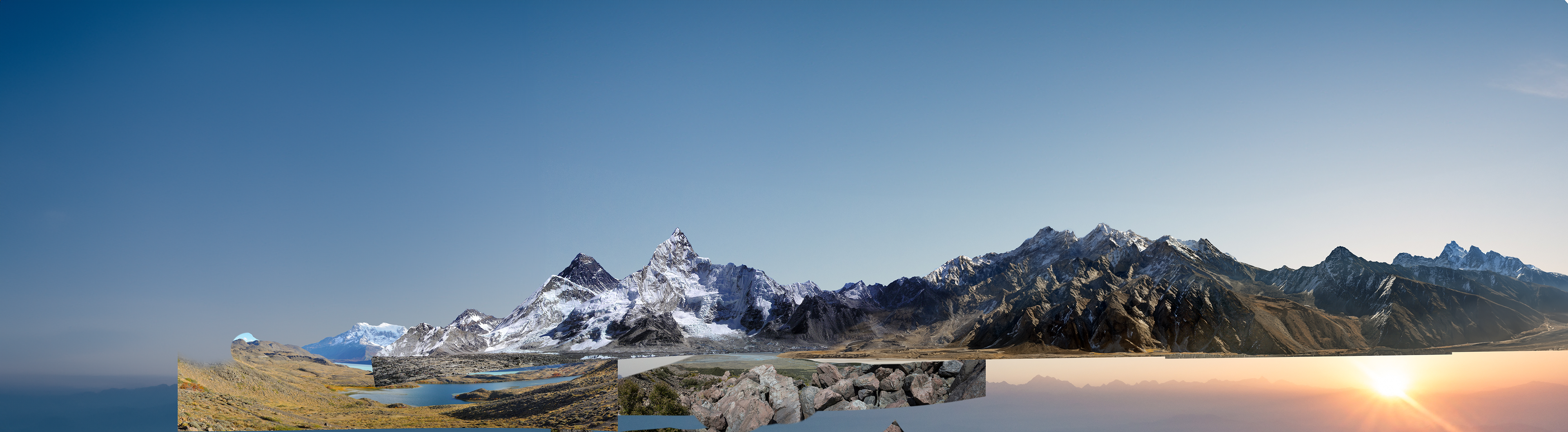 Sky + mountains
