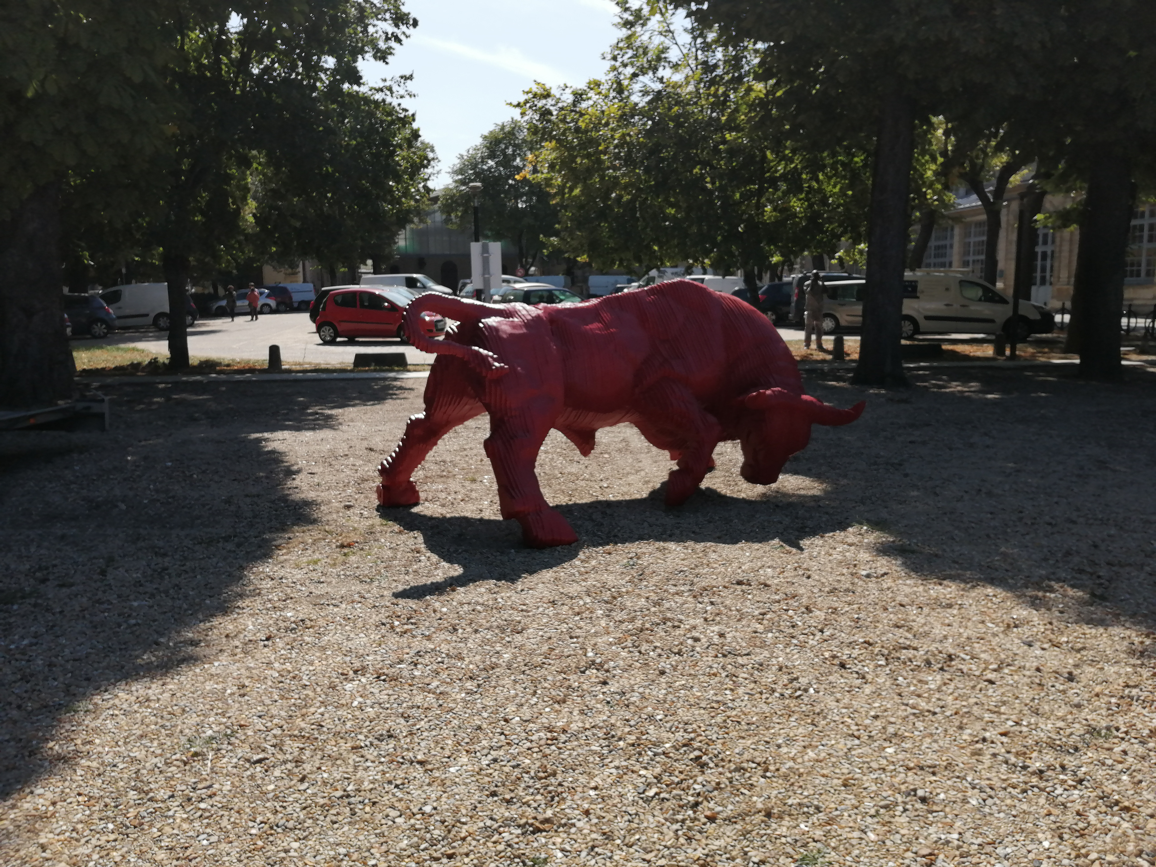 Taureau du sculpteur, Michel Audiard, exposé à l'Ecole vétérinaire de Maison-Alfort