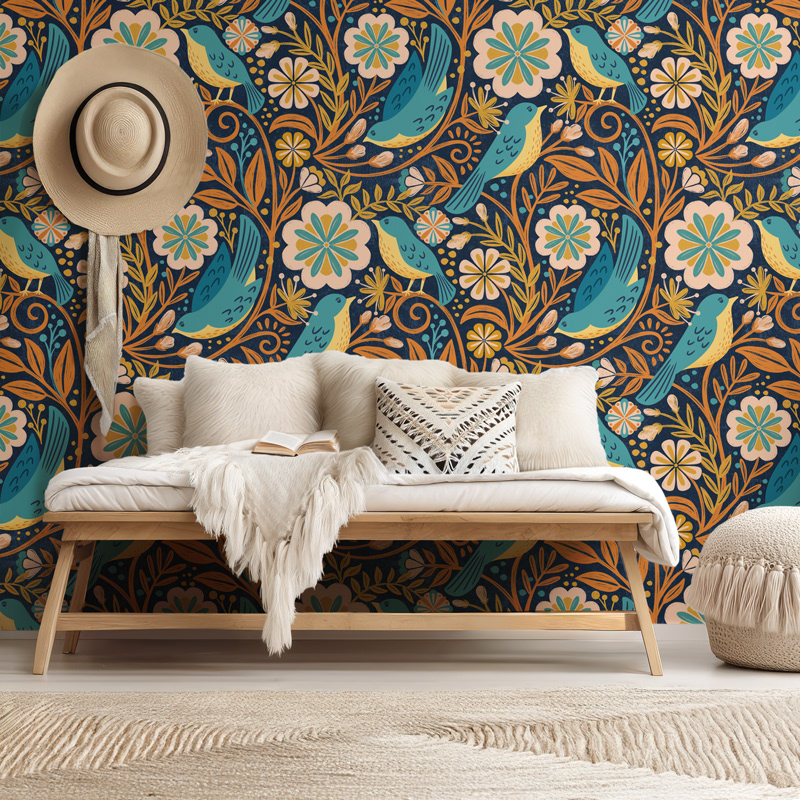 Boho Bird Floral