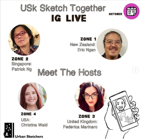 Live Event for Urban Sketchers