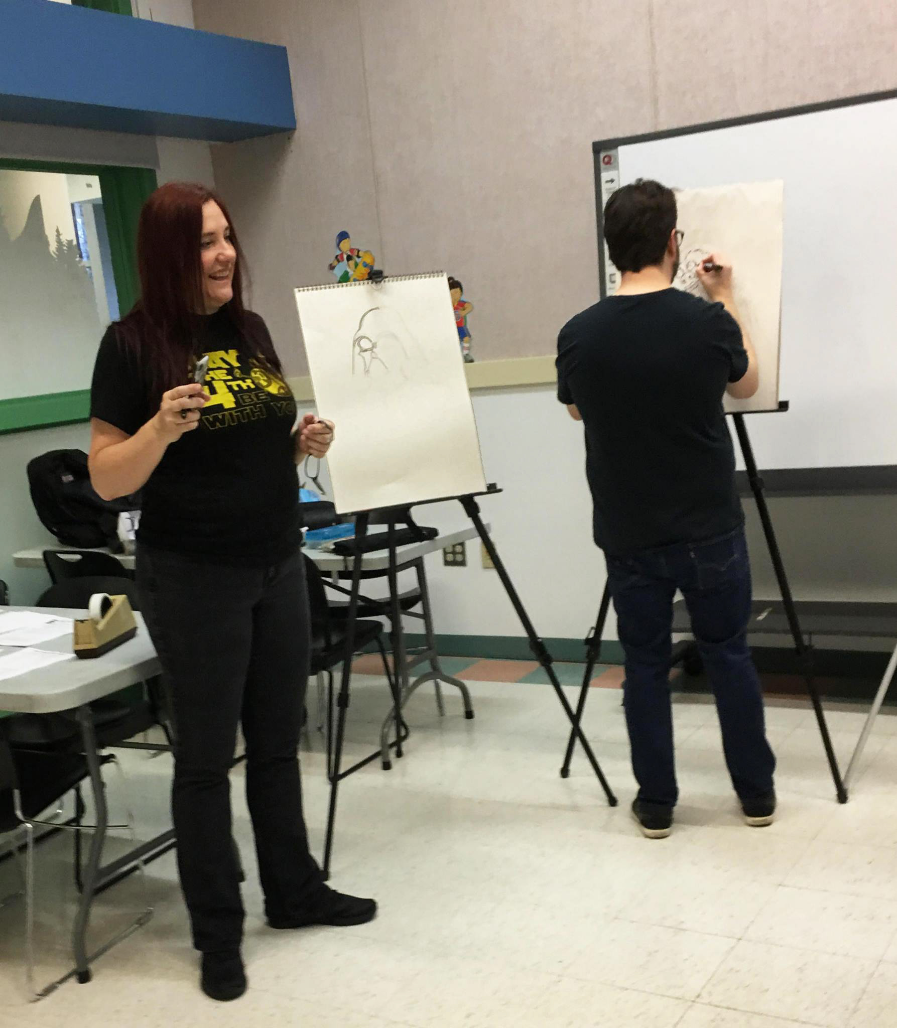 Drawing at a Library Event