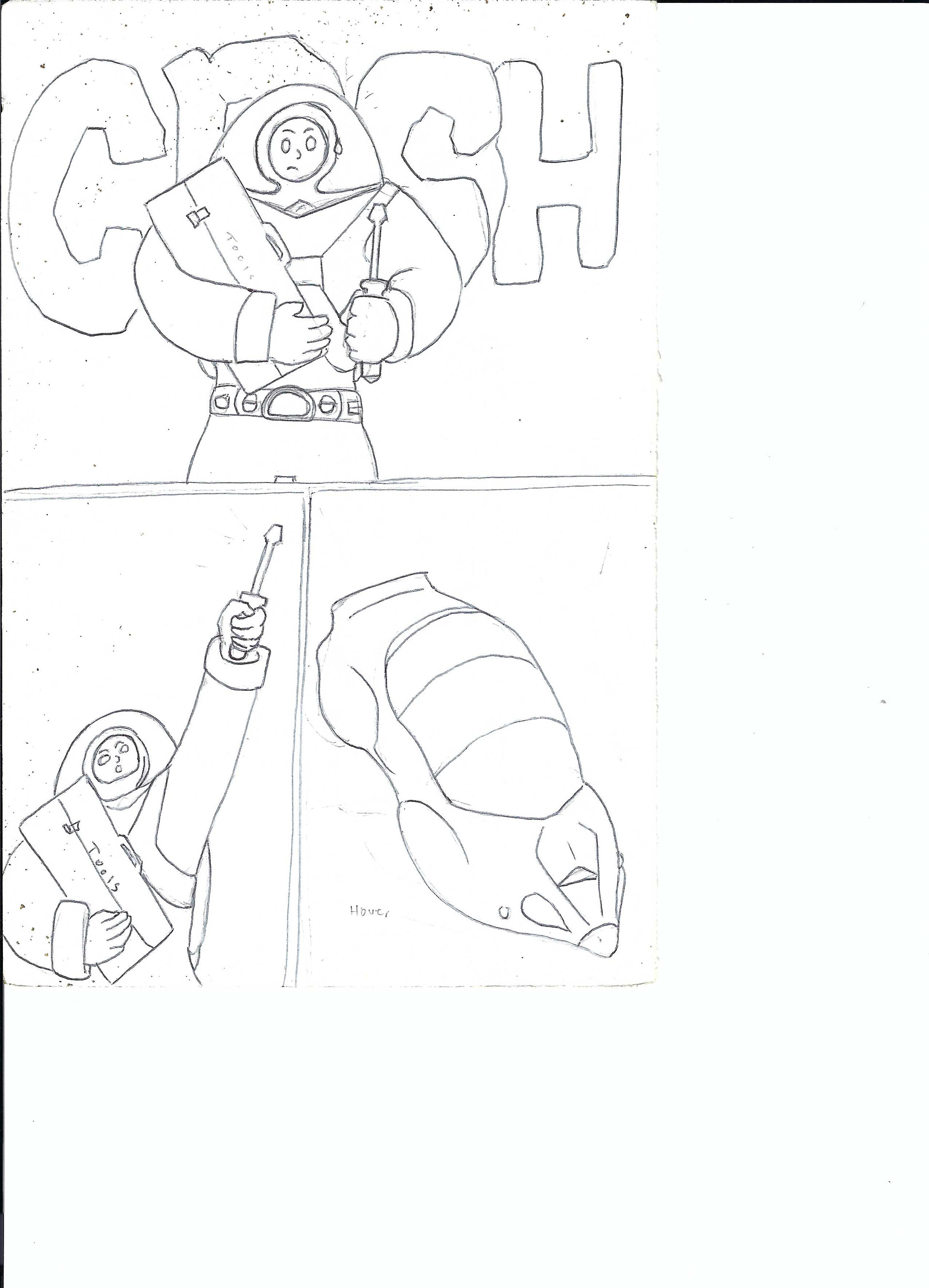 Page from unreleased Astroman Vol.2