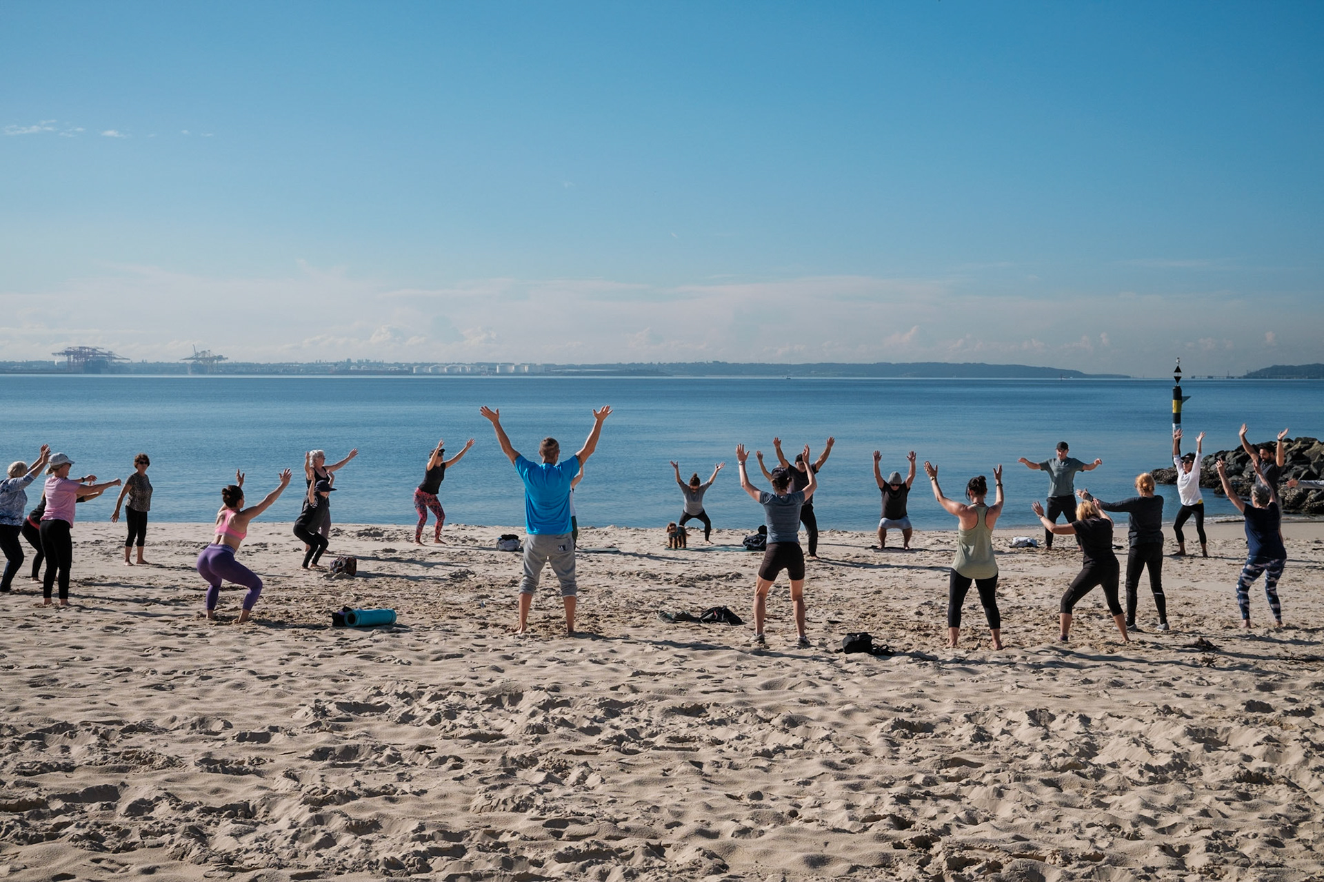 Beach Yoga by Stella Gray