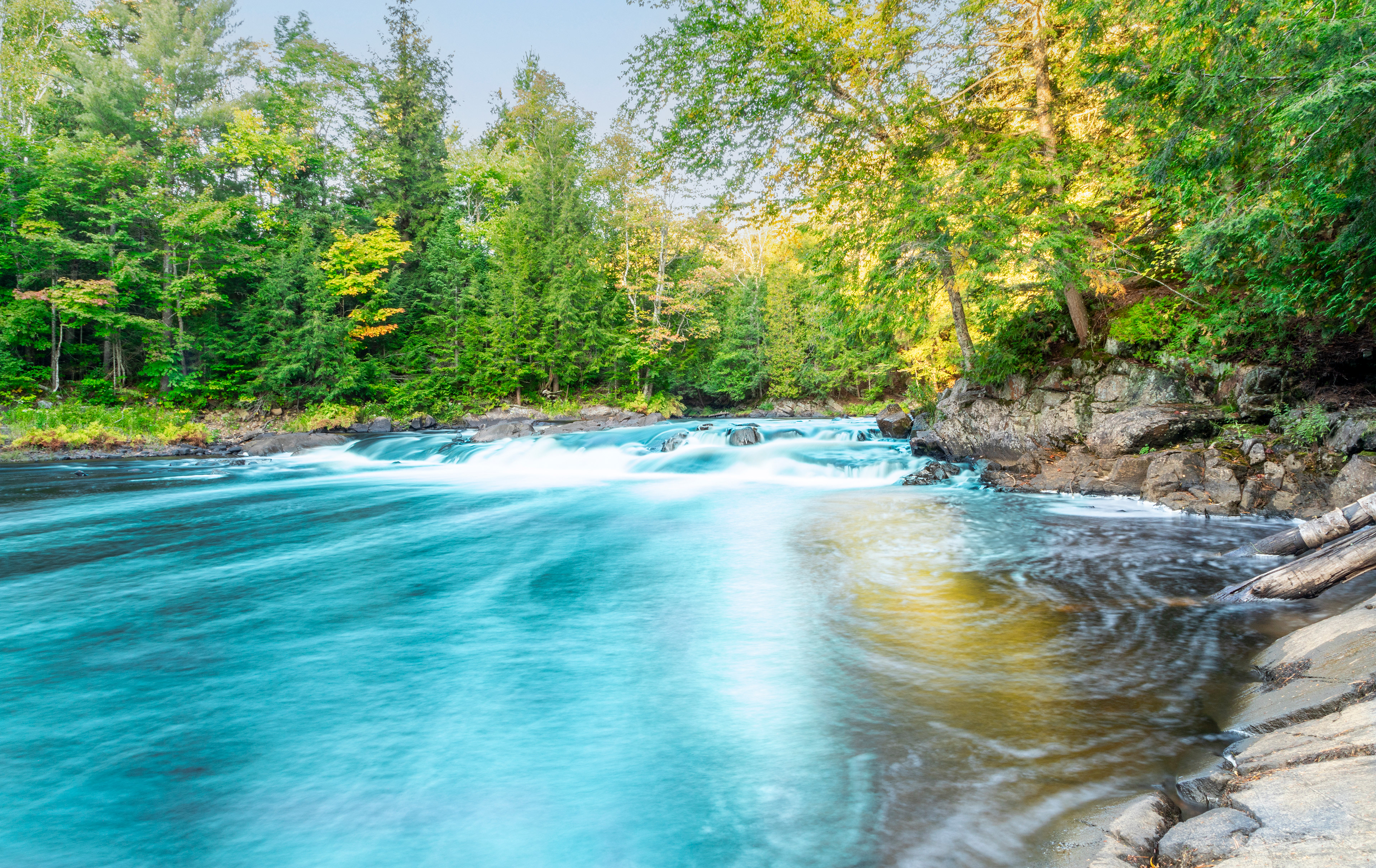 Little Rapids in the Canadian Wilderness