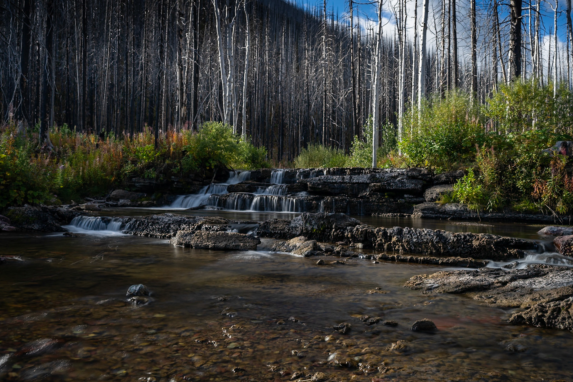 Waterfall at Akimina, Waterton