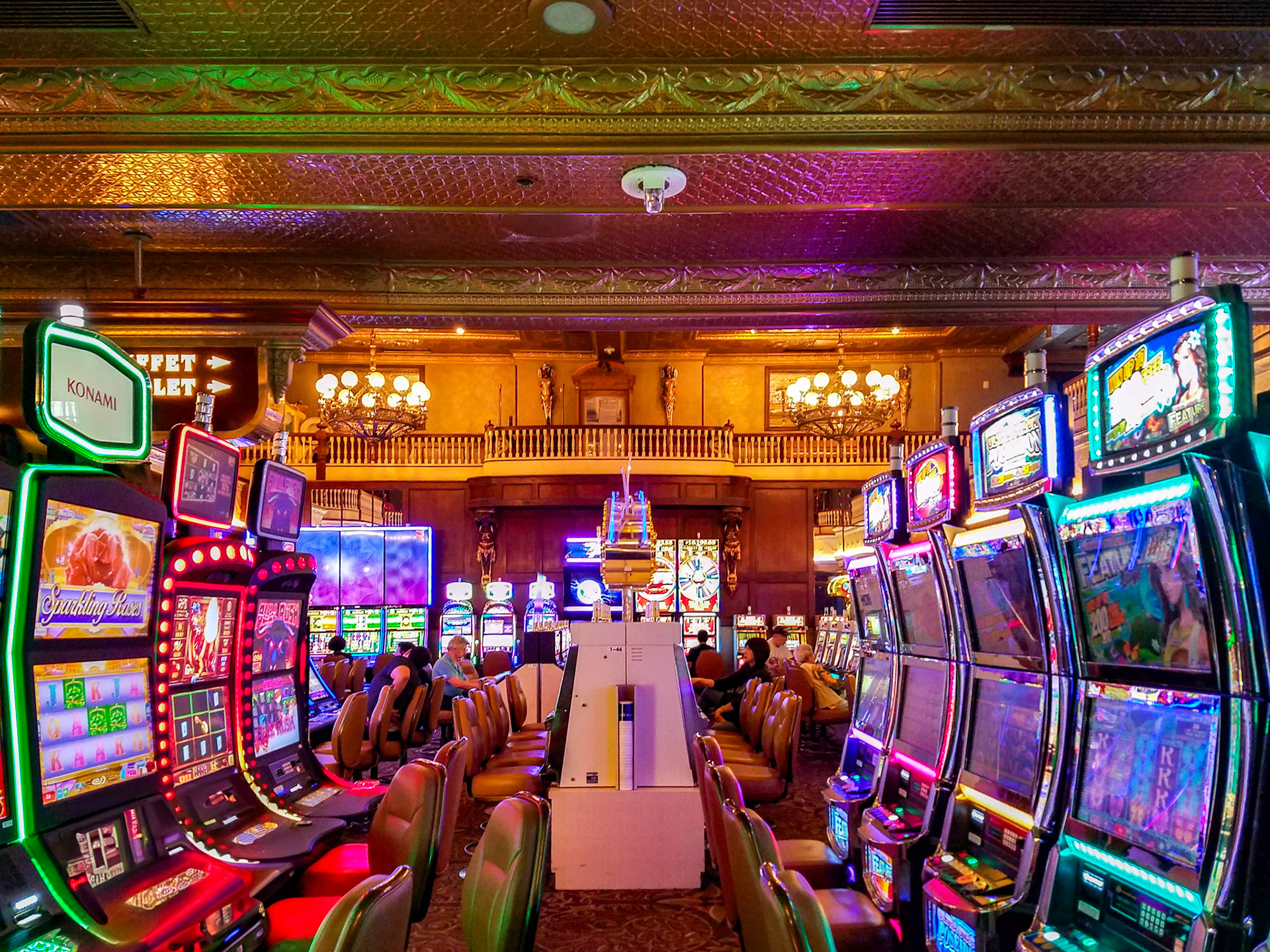 Las Vegas, NV, US - Sep 2, 2018: Casino slot machines