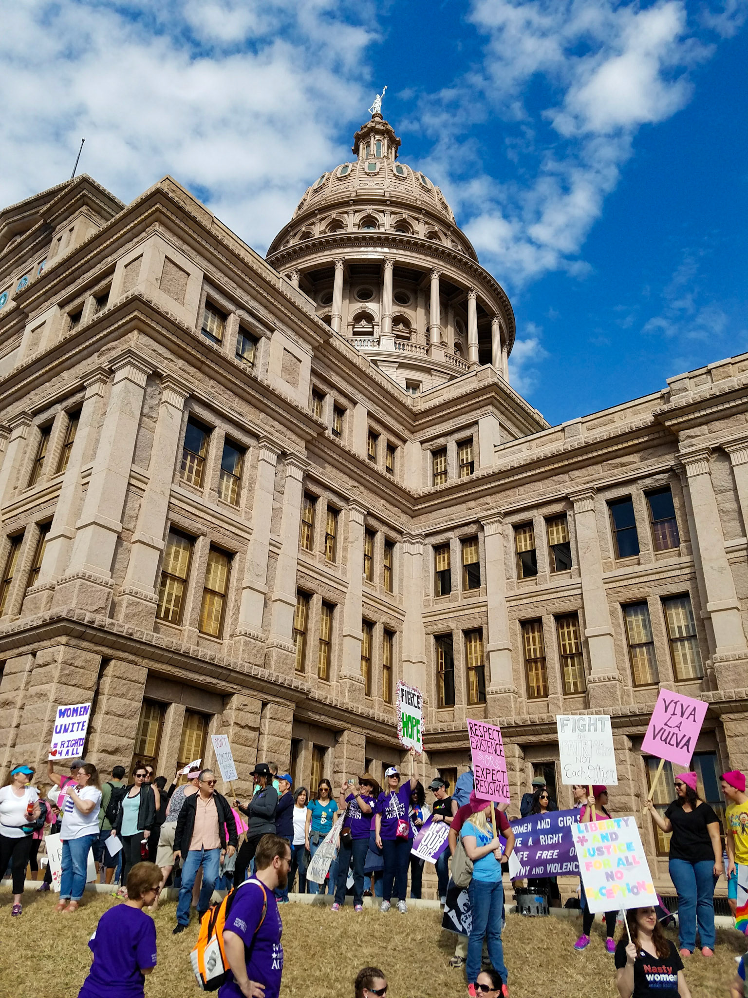 Austin, TX, US - Jan 21, 2017: Women's March at state capitol building