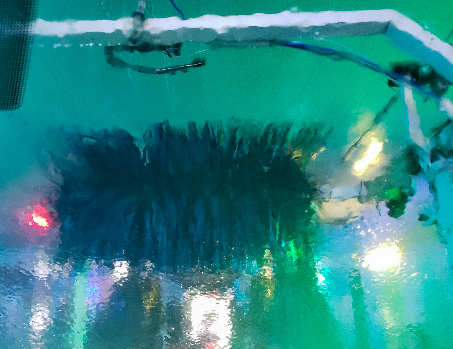 Orem, UT, US - Aug 1, 2020: Windshield passing through a car wash