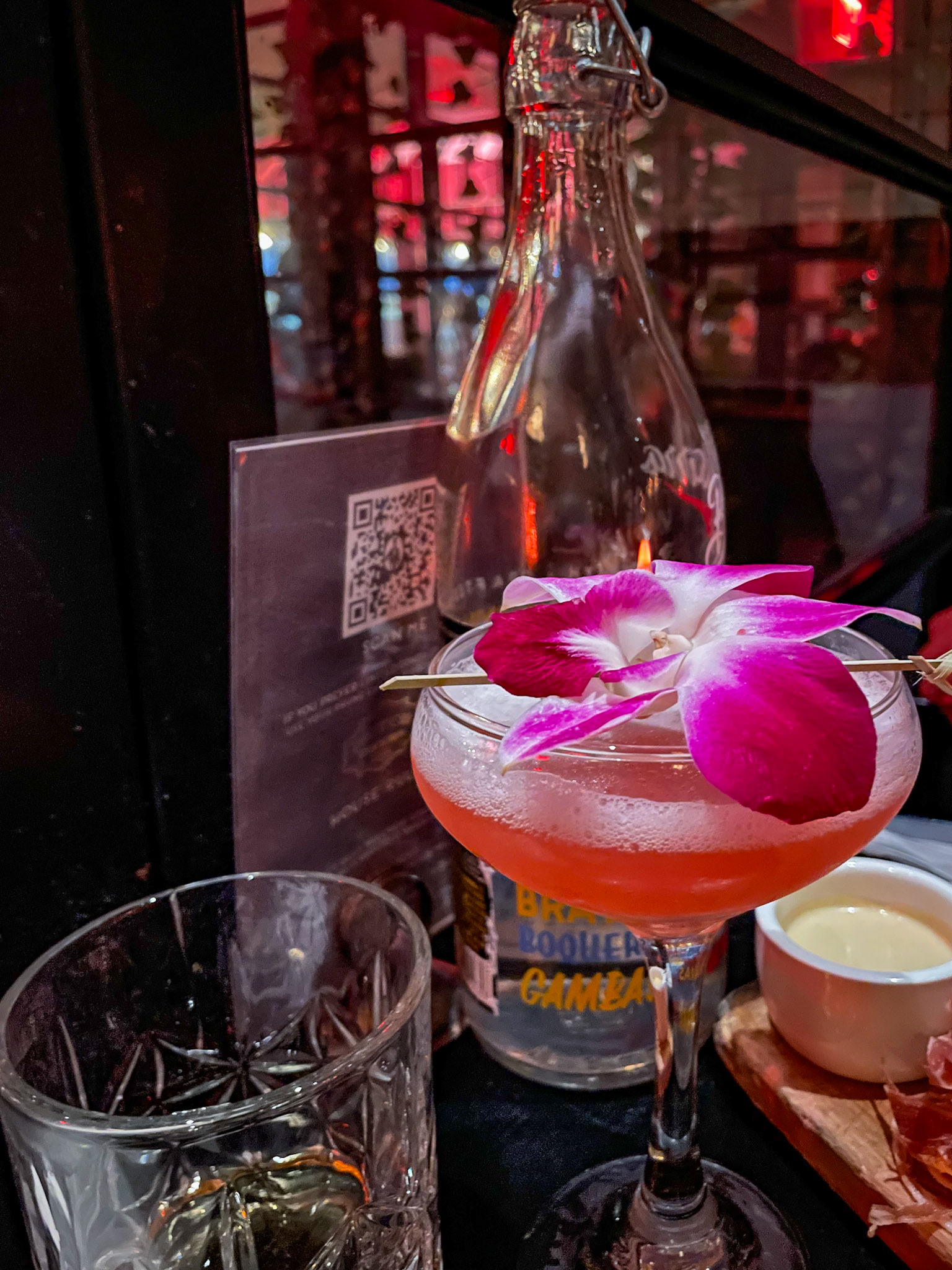 New York, NY - Feb 25, 2022: Elaborate cocktail
